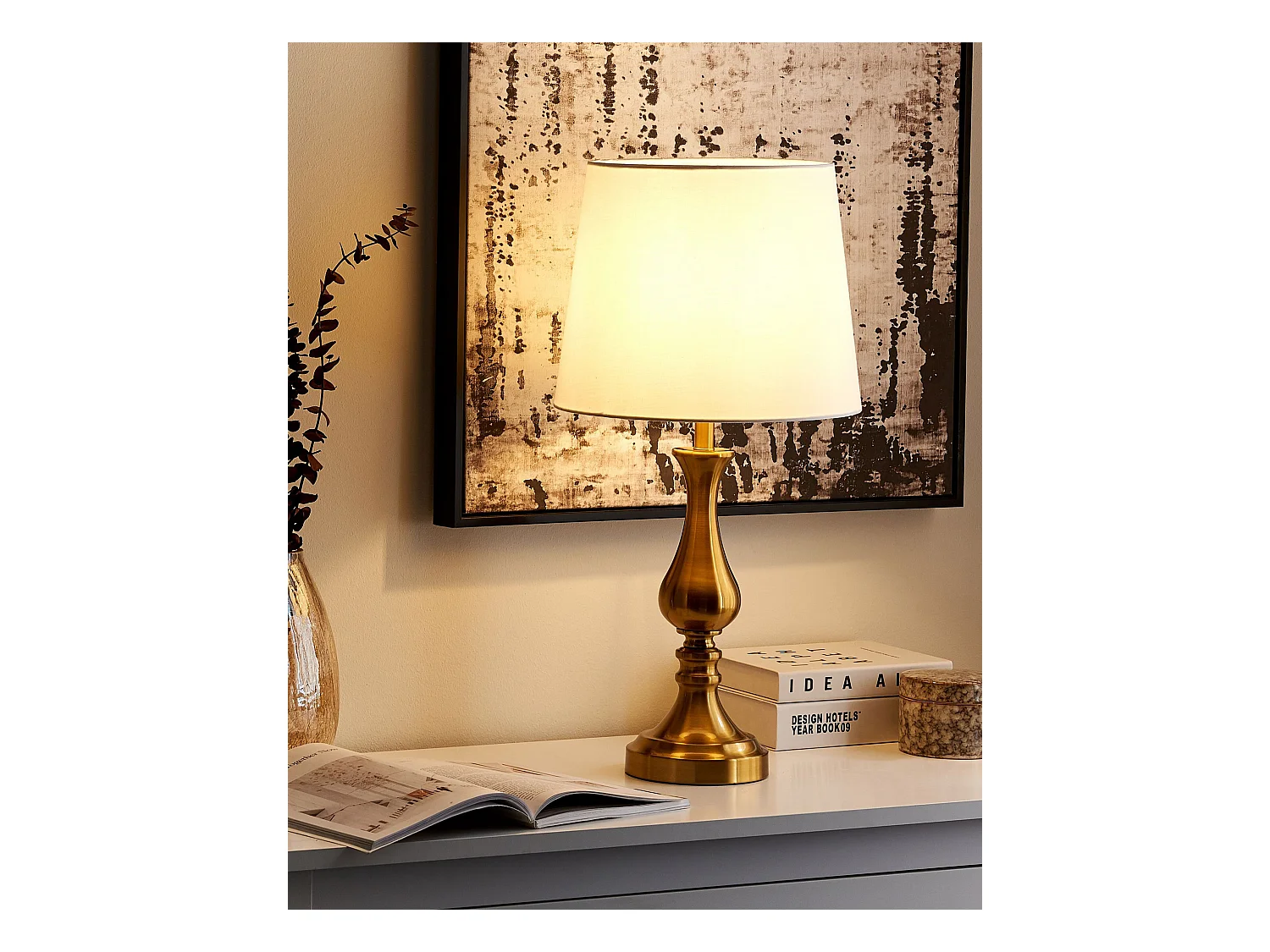 Lampa stołowa HODMO Metal Złoty