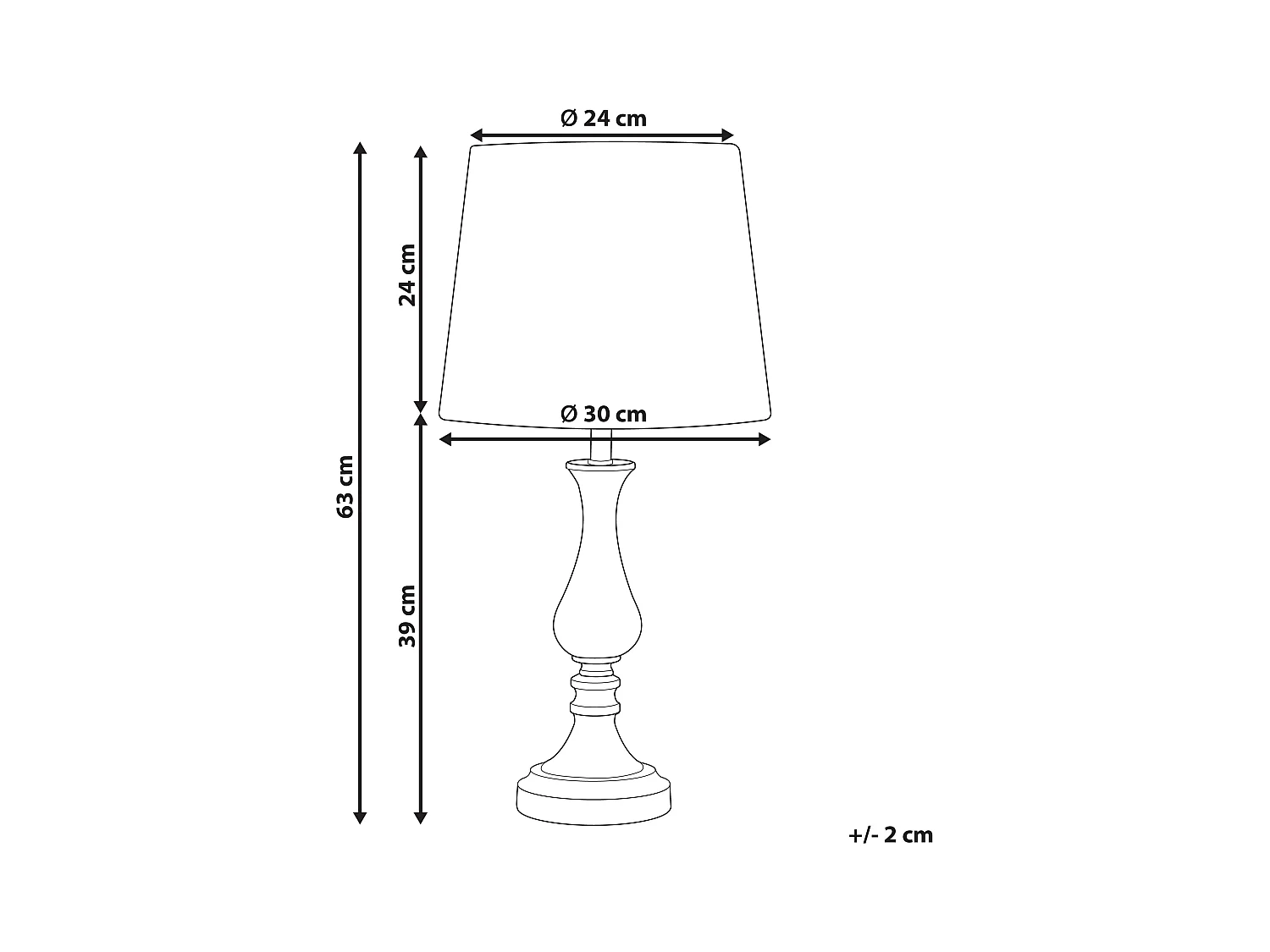 Lampa stołowa HODMO Metal Złoty