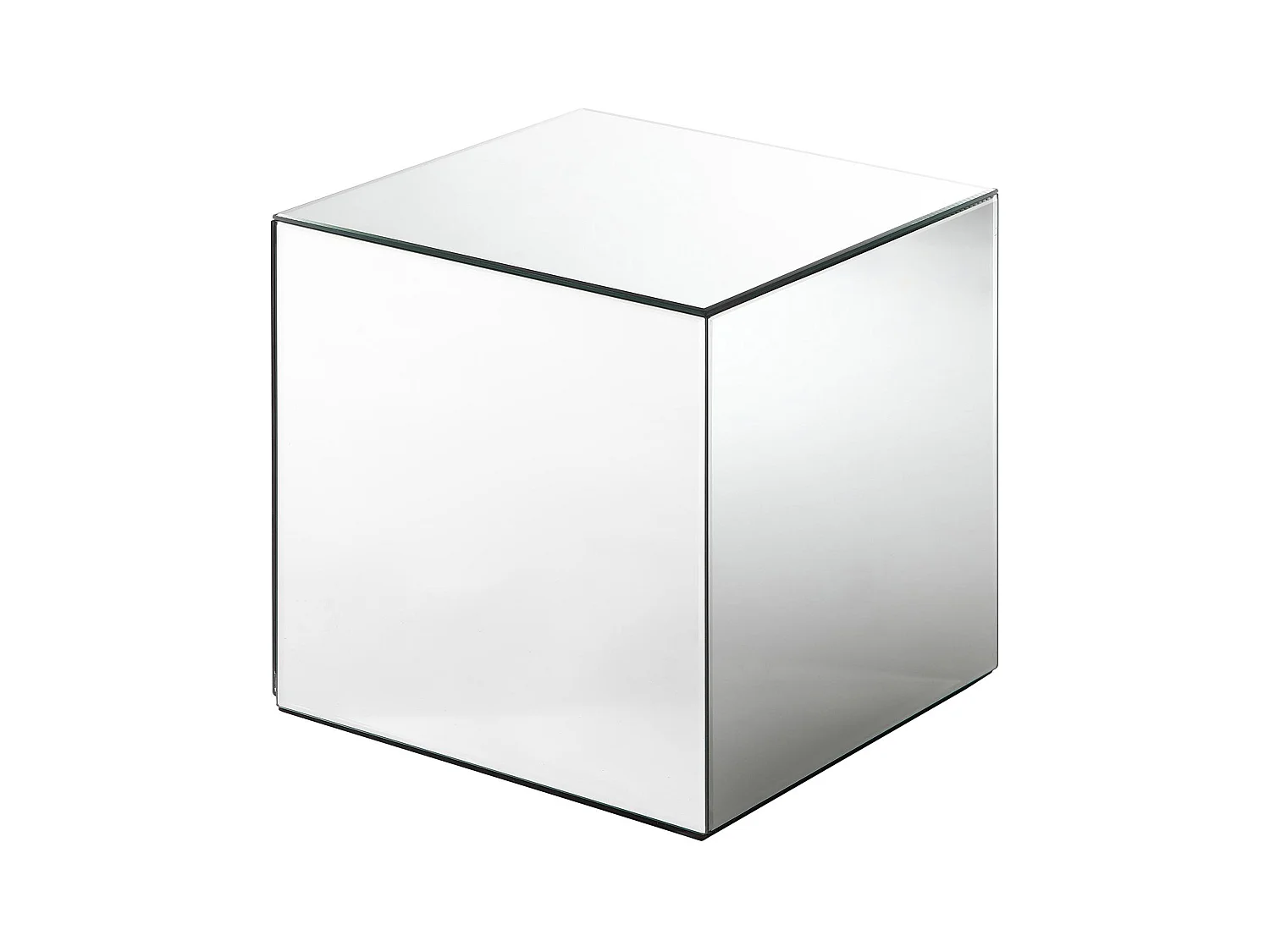 Mesa auxiliar de espejo y MDF - CUBIX de Pascal MORABITO