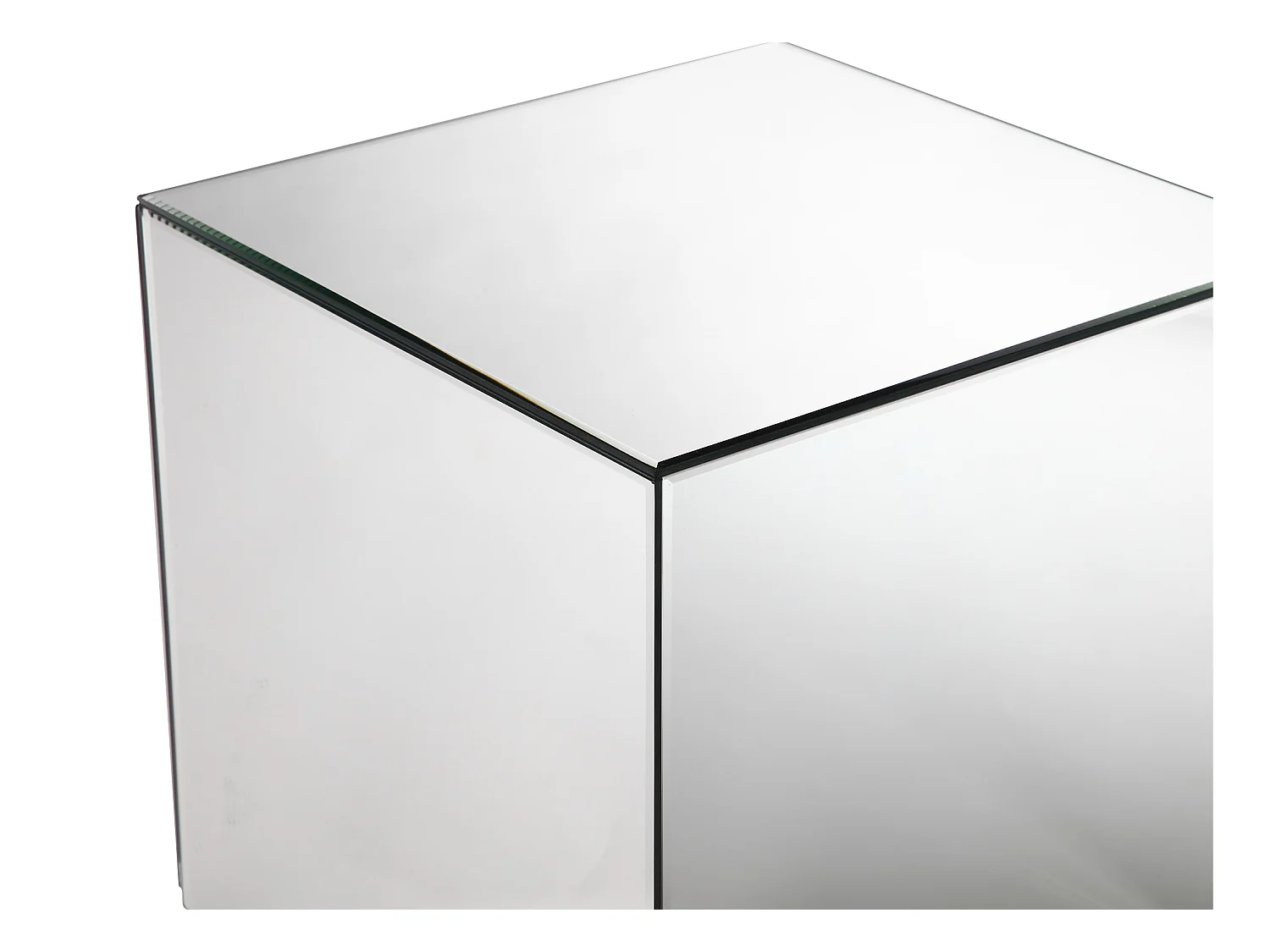 Mesa auxiliar de espejo y MDF - CUBIX de Pascal MORABITO