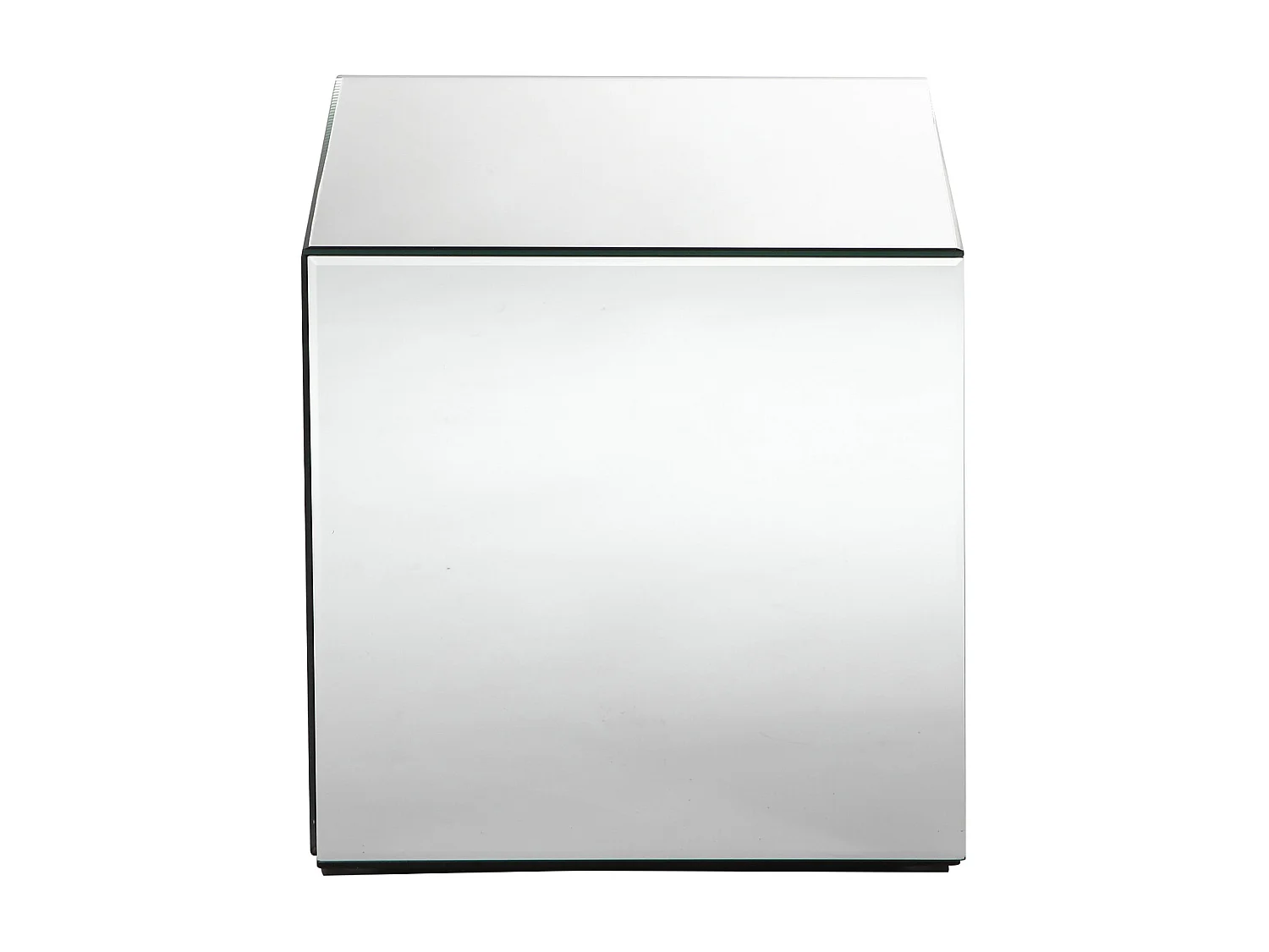 Table d'appoint en miroir et MDF - CUBIX de Pascal MORABITO