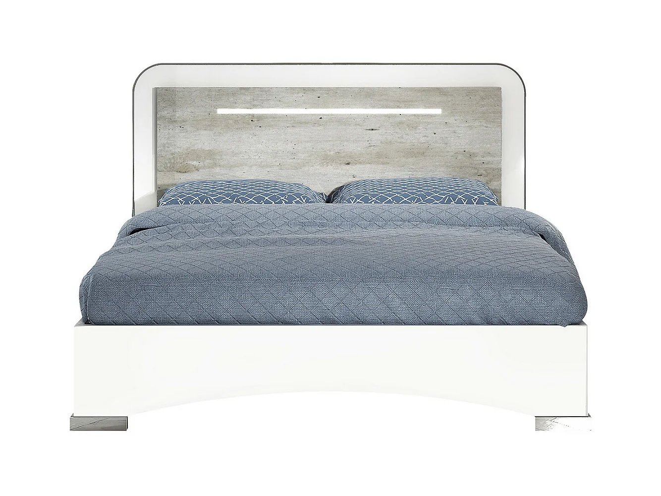 GOYA - Lit 140x190 cm avec Eclairage Led