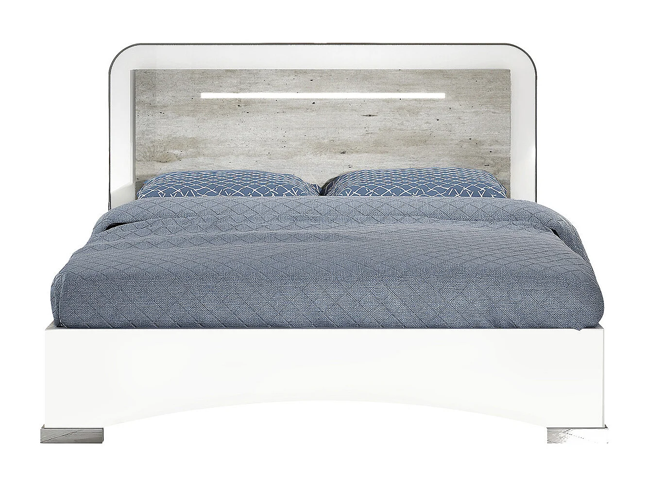 GOYA - Lit 140x190 cm avec Eclairage Led