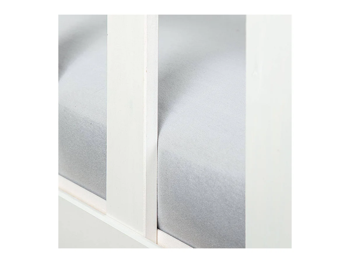 MATHEUS - Banquette-Lit 90x200cm Vernis Blanc