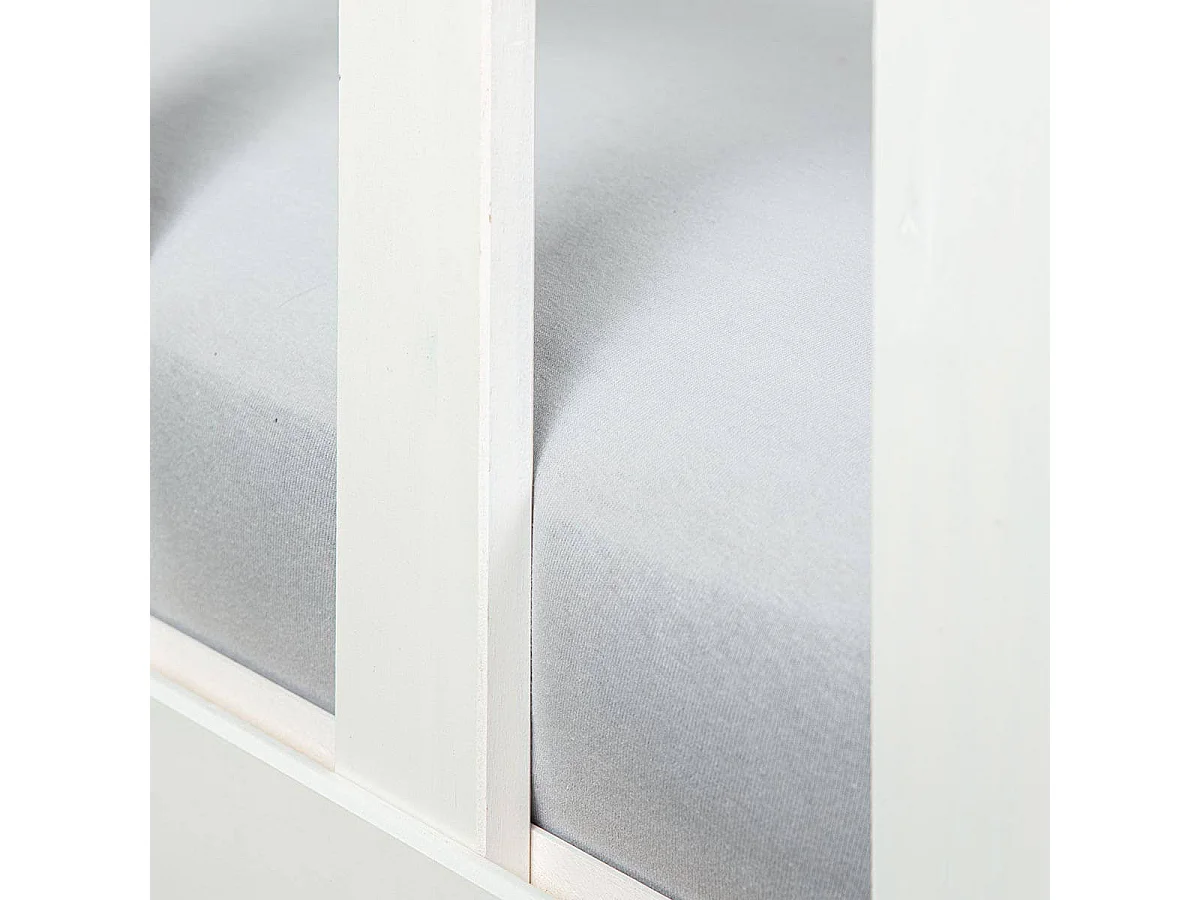 MATHEUS - Banquette-Lit 90x200cm Vernis Blanc