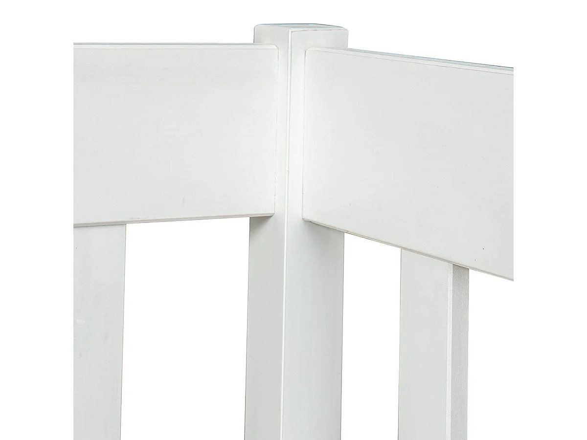 MATHEUS - Banquette-Lit 90x200cm Vernis Blanc
