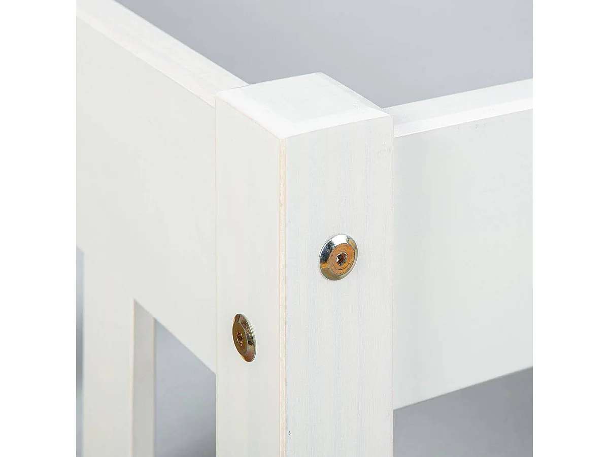 MATHEUS - Banquette-Lit 90x200cm Vernis Blanc