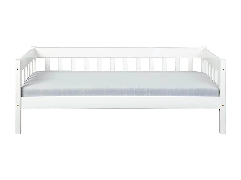 MATHEUS - Banquette-Lit 90x200cm Vernis Blanc