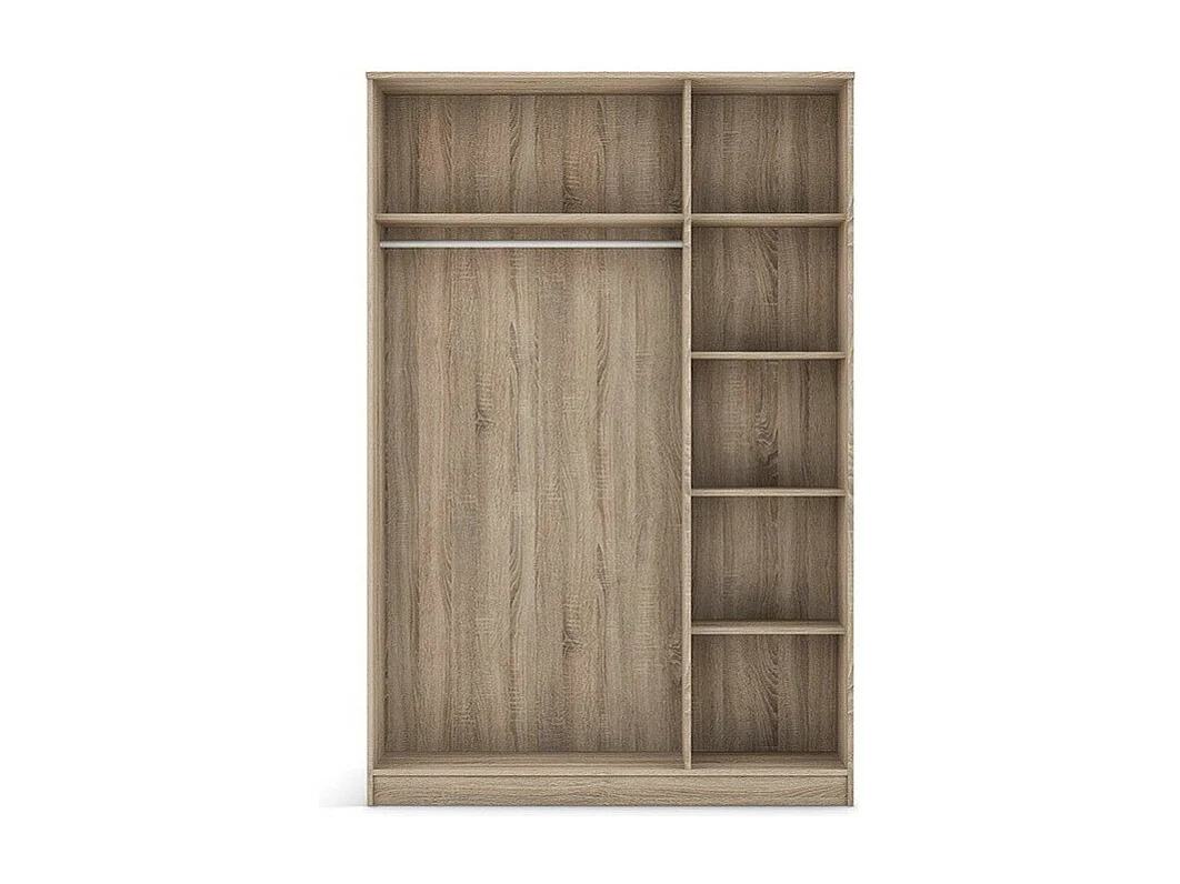 Armoire 3 portes REY coloris chêne sonoma – 120 x 180 x 50 cm
