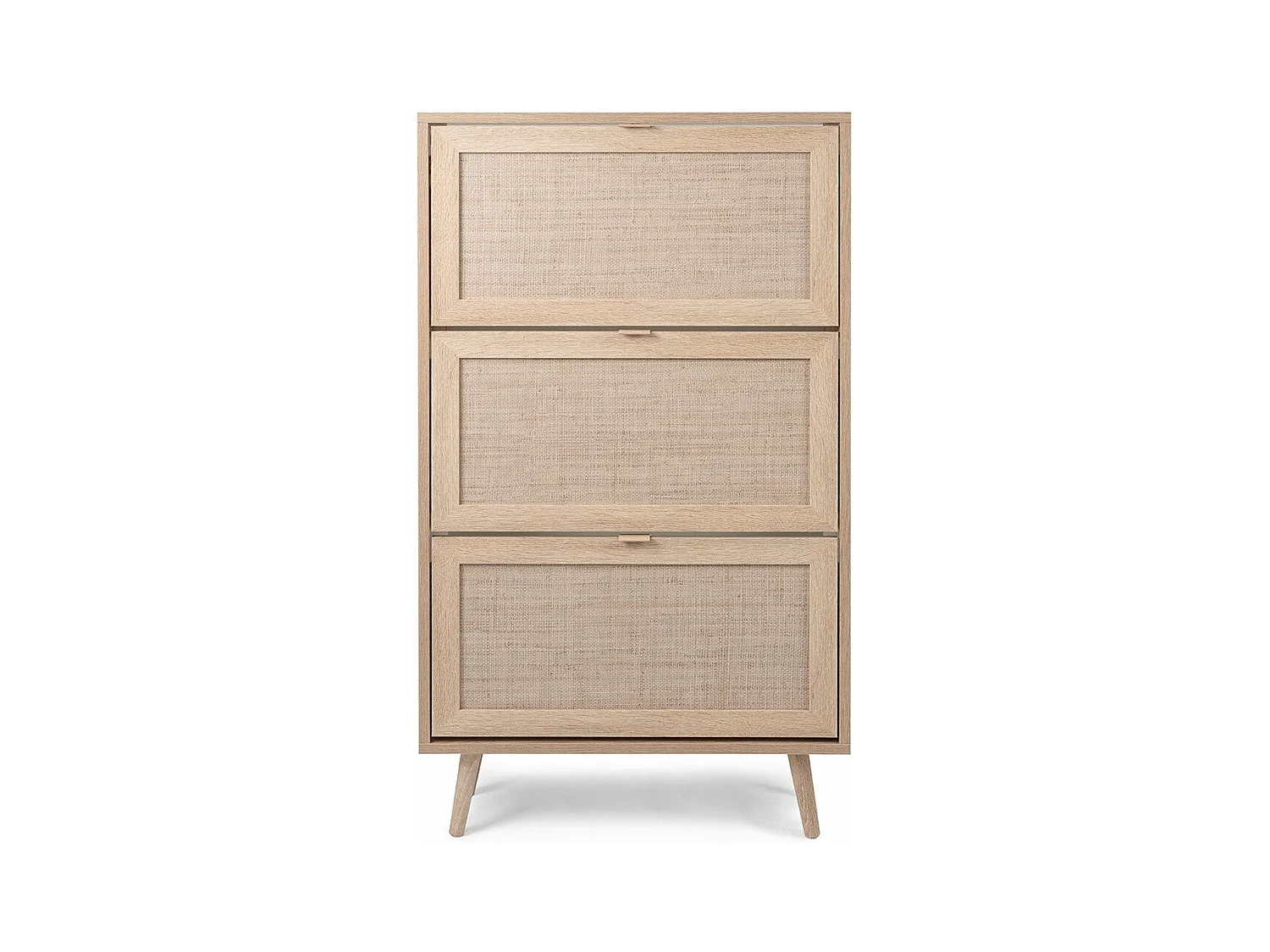 Rangement Chaussures 3 portes L70 cm - Impression Rotin - BALI