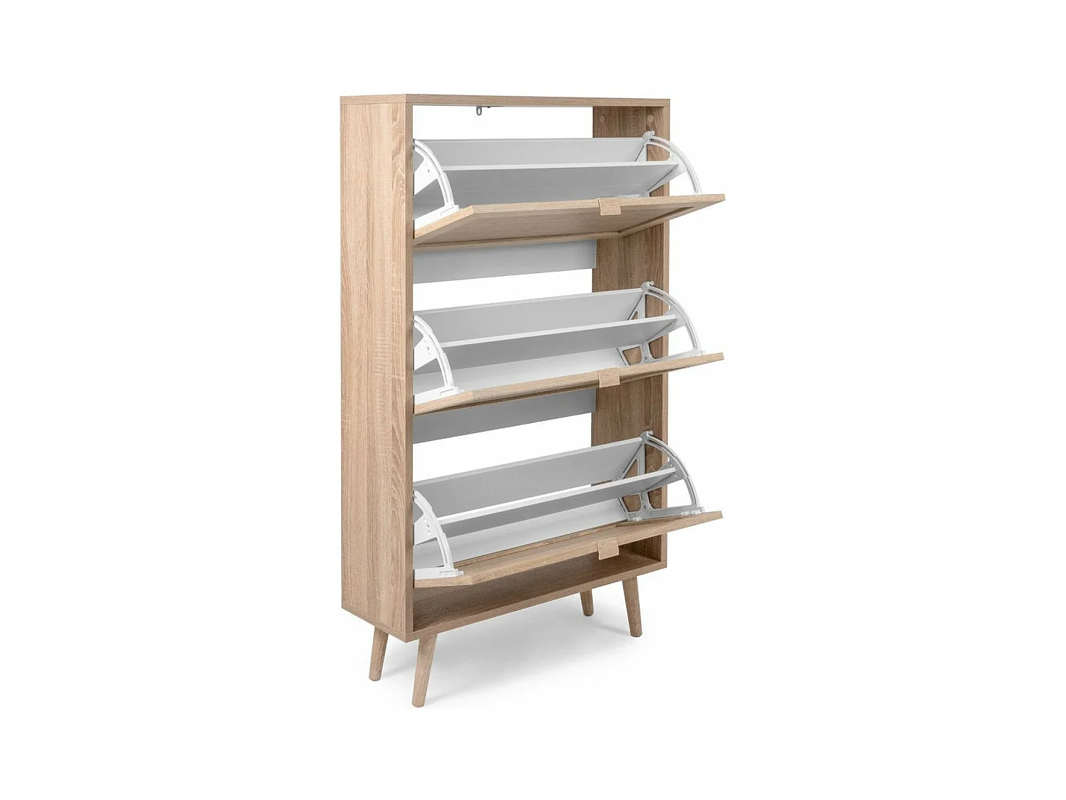 Rangement Chaussures 3 portes L70 cm - Impression Rotin - BALI