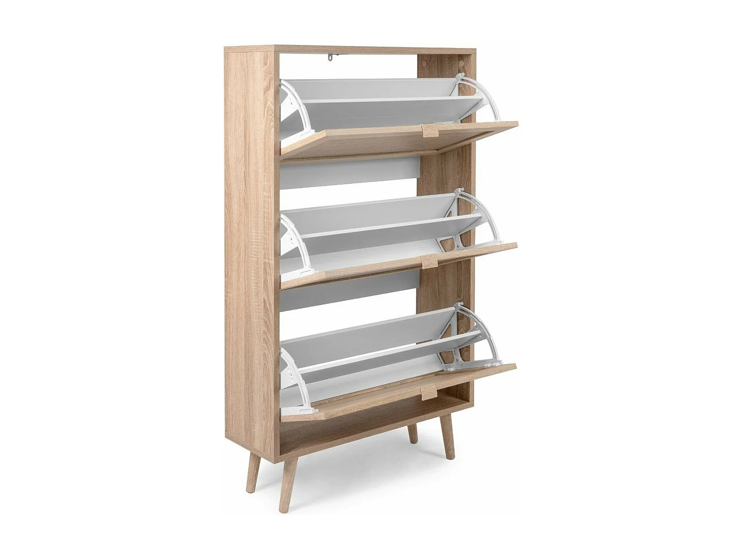 Rangement Chaussures 3 portes L70 cm - Impression Rotin - BALI