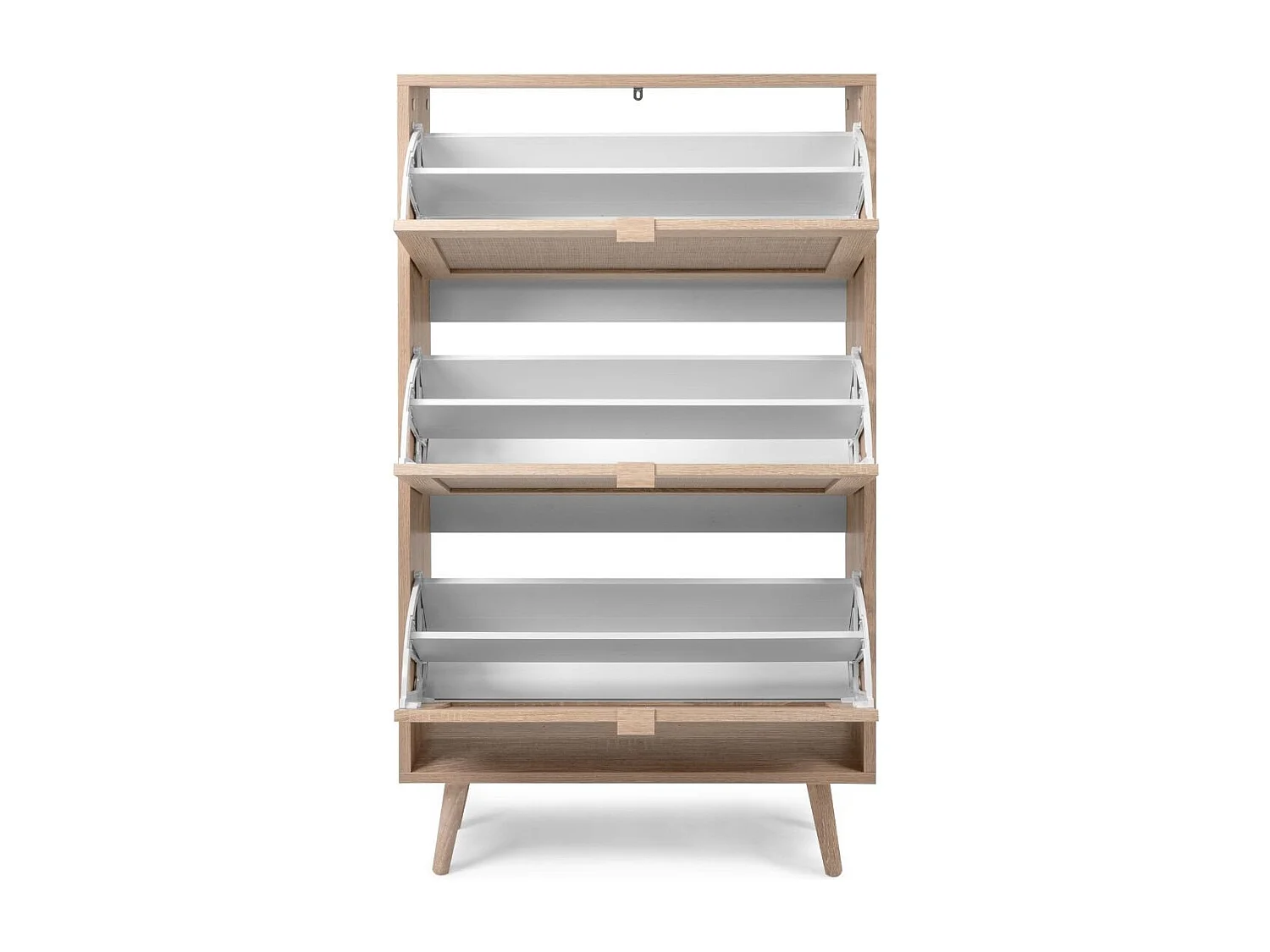 Rangement Chaussures 3 portes L70 cm - Impression Rotin - BALI