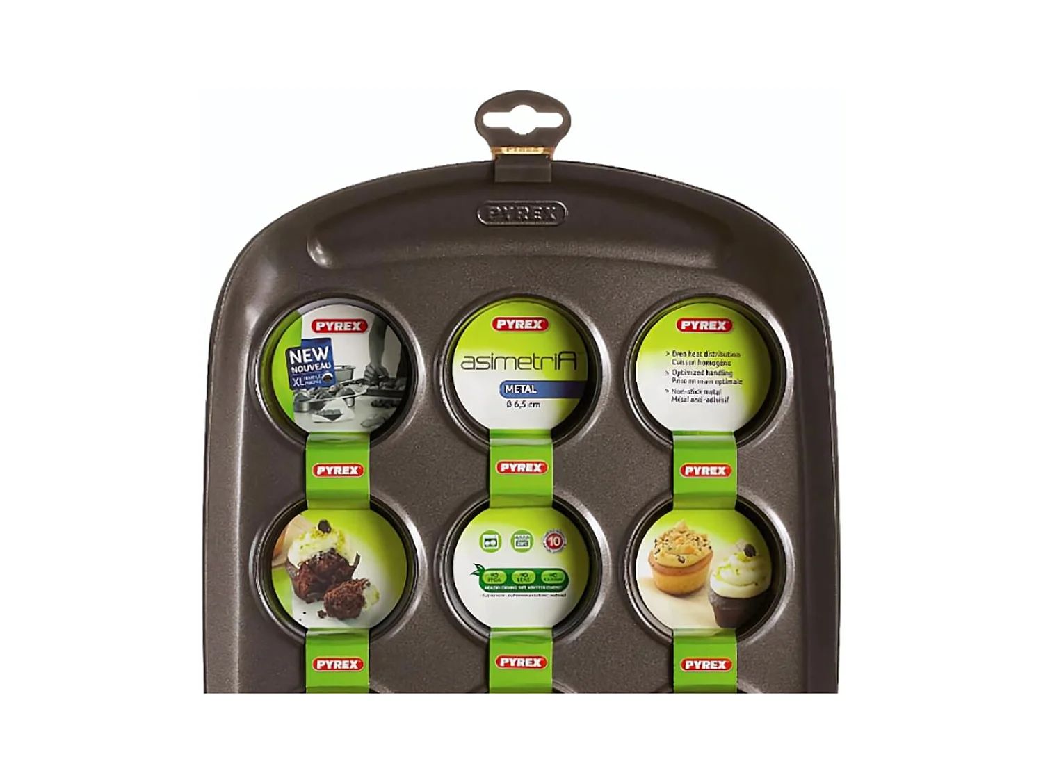 Moule à muffins 12 pièces 6,5cm