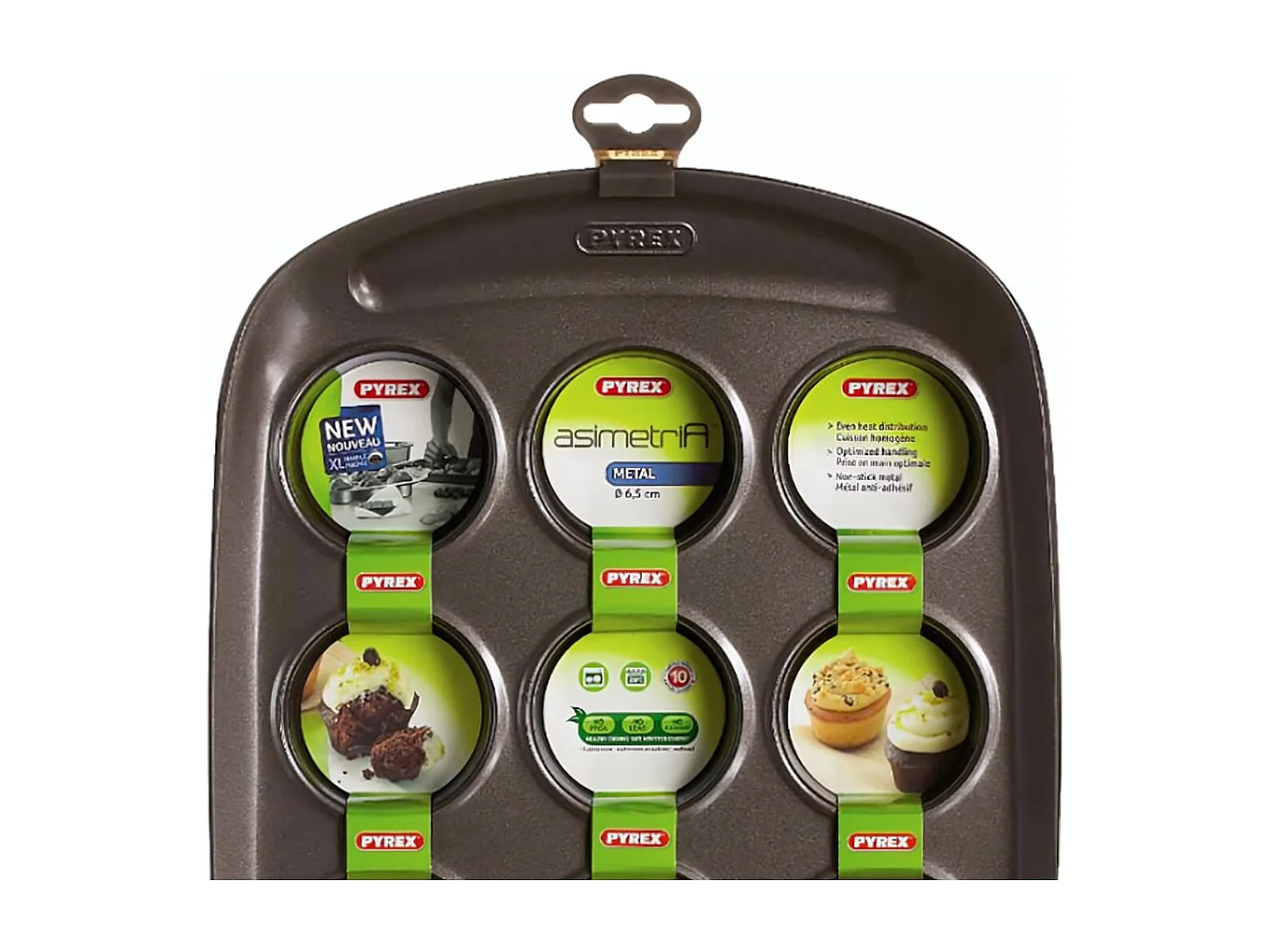 Moule à muffins 12 pièces 6,5cm