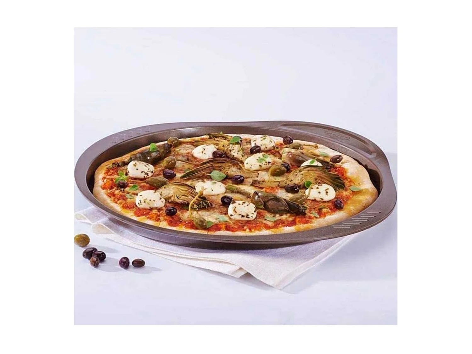 Bandeja de pizza Asimetría Pyrex antiadherente inox Ø32 cm