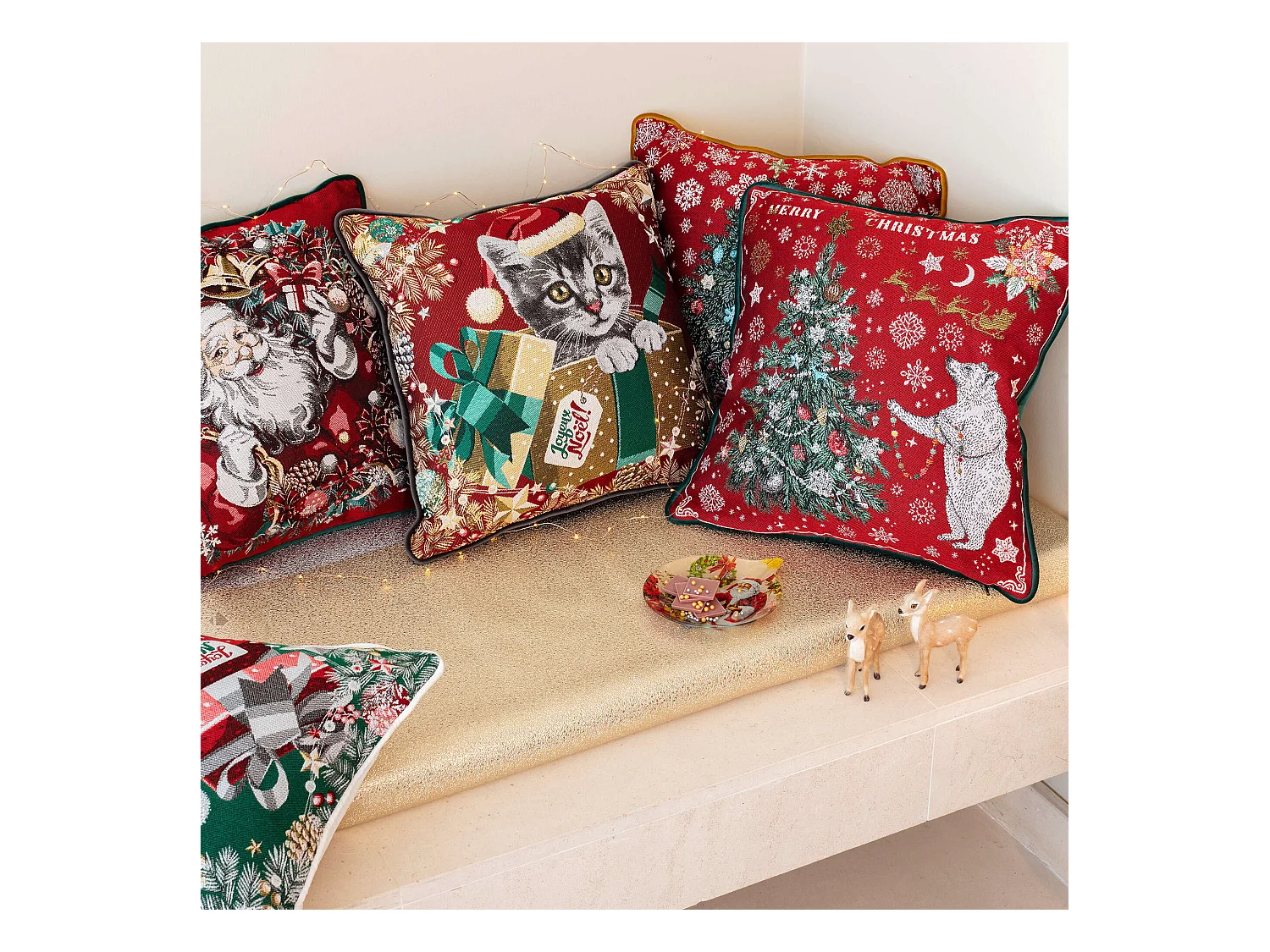 Housse de coussin 45x45 cm DADDY Rouge