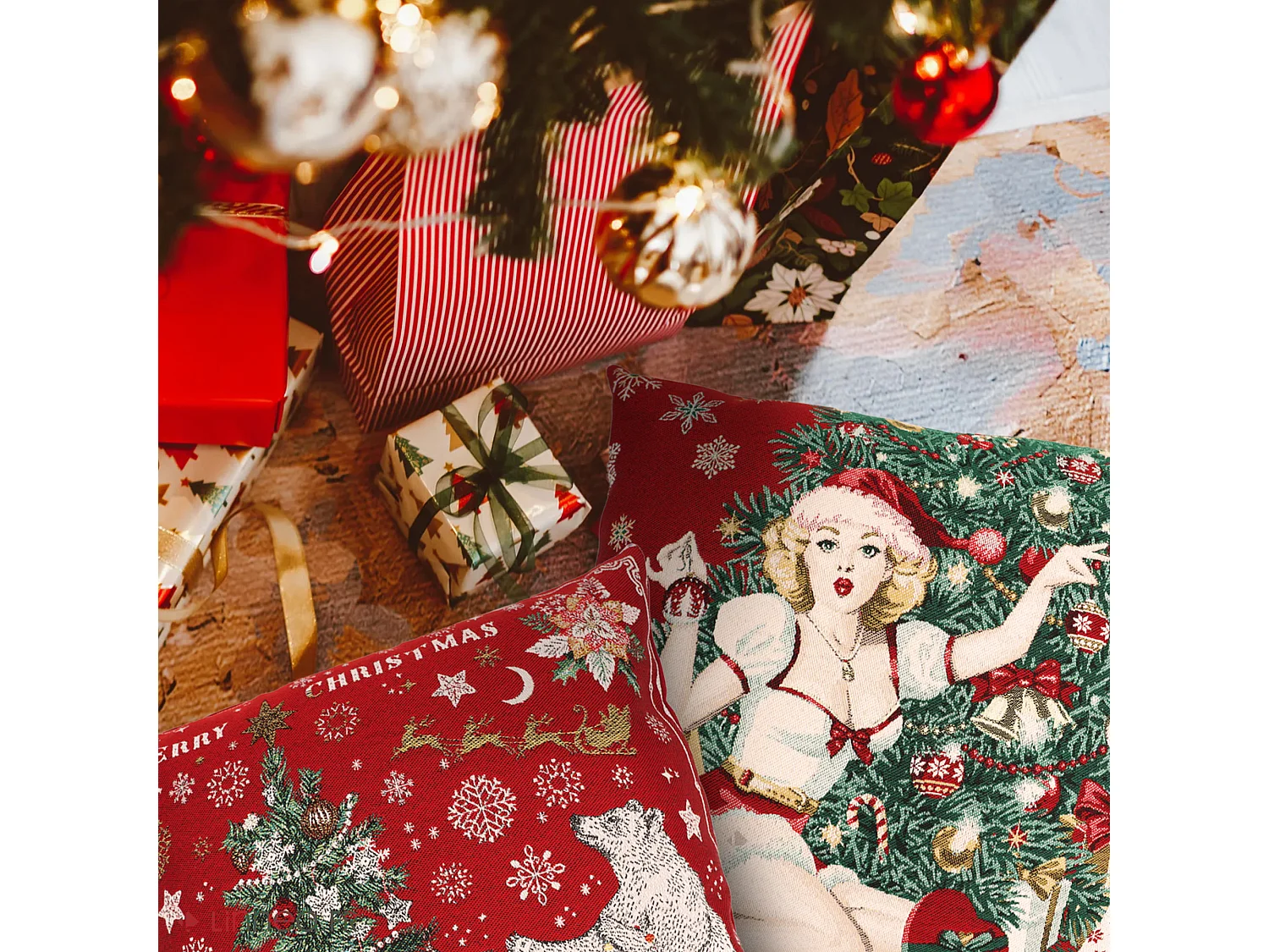 Housse de coussin 45x45 cm DADDY Rouge