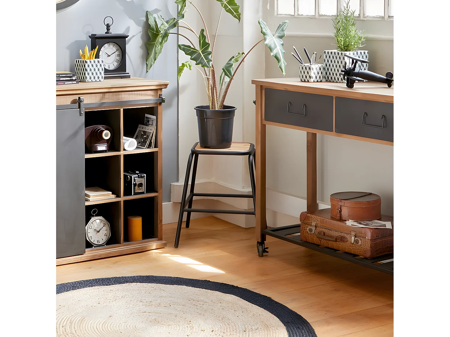 Tabouret "Edena" 46cm Marron