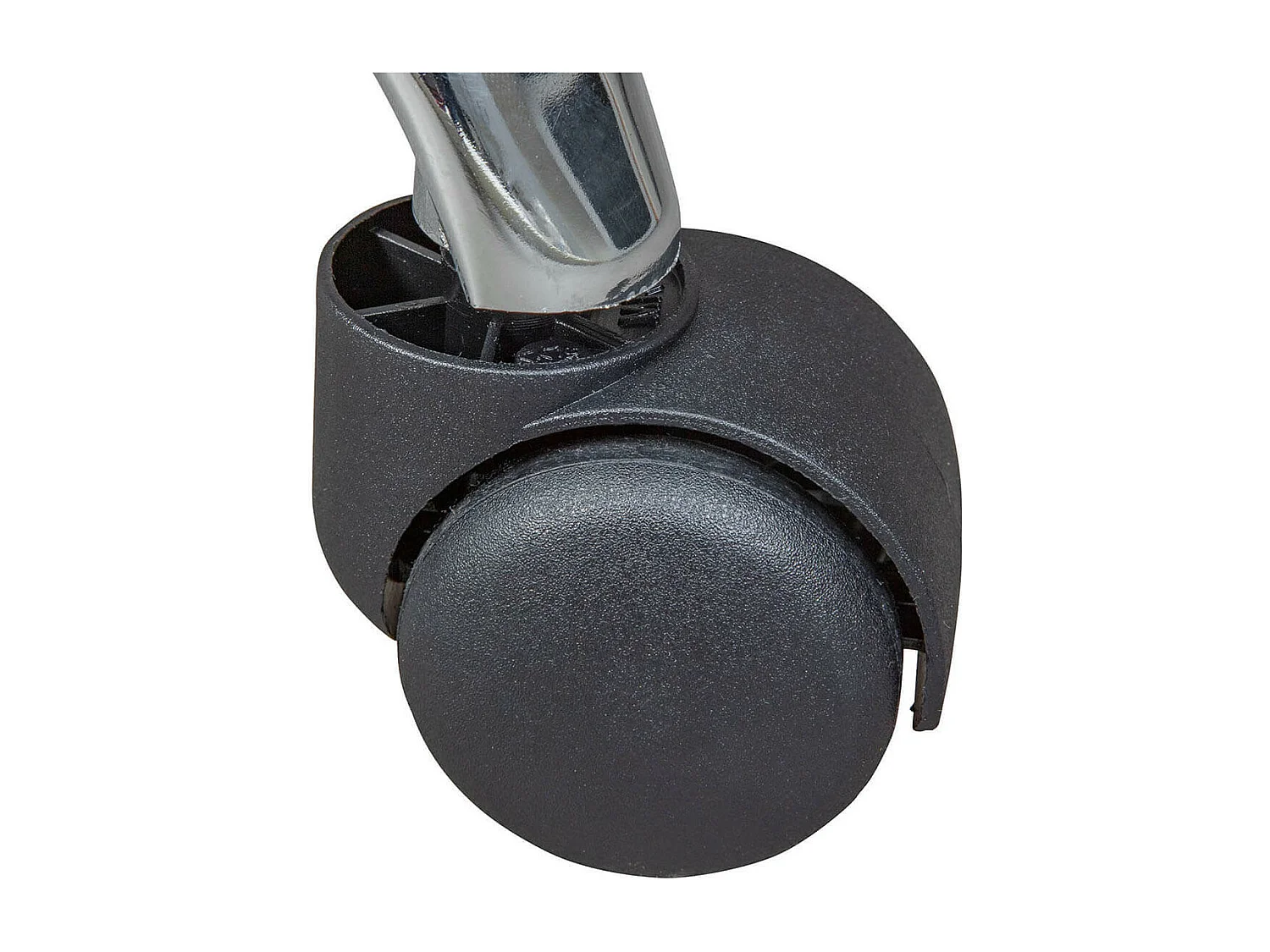 AZURE - Tabouret Pivotant sur Roulettes Simili Noir