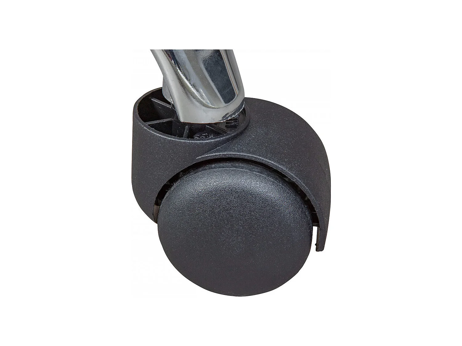 AZURE - Tabouret Pivotant sur Roulettes Simili Blanc