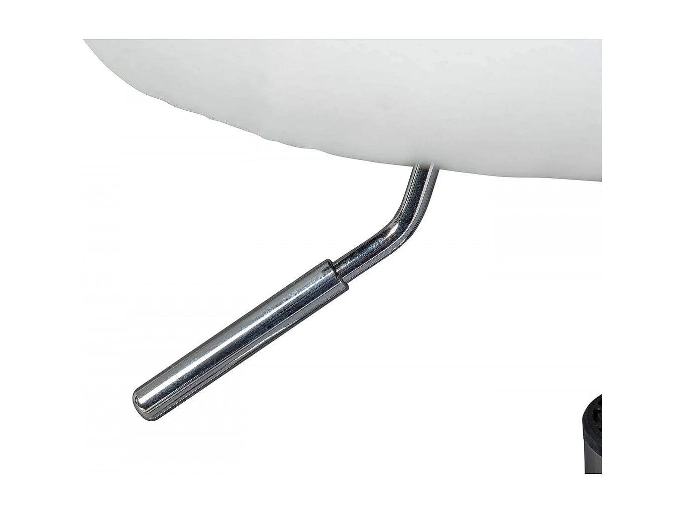 AZURE - Tabouret Pivotant sur Roulettes Simili Blanc