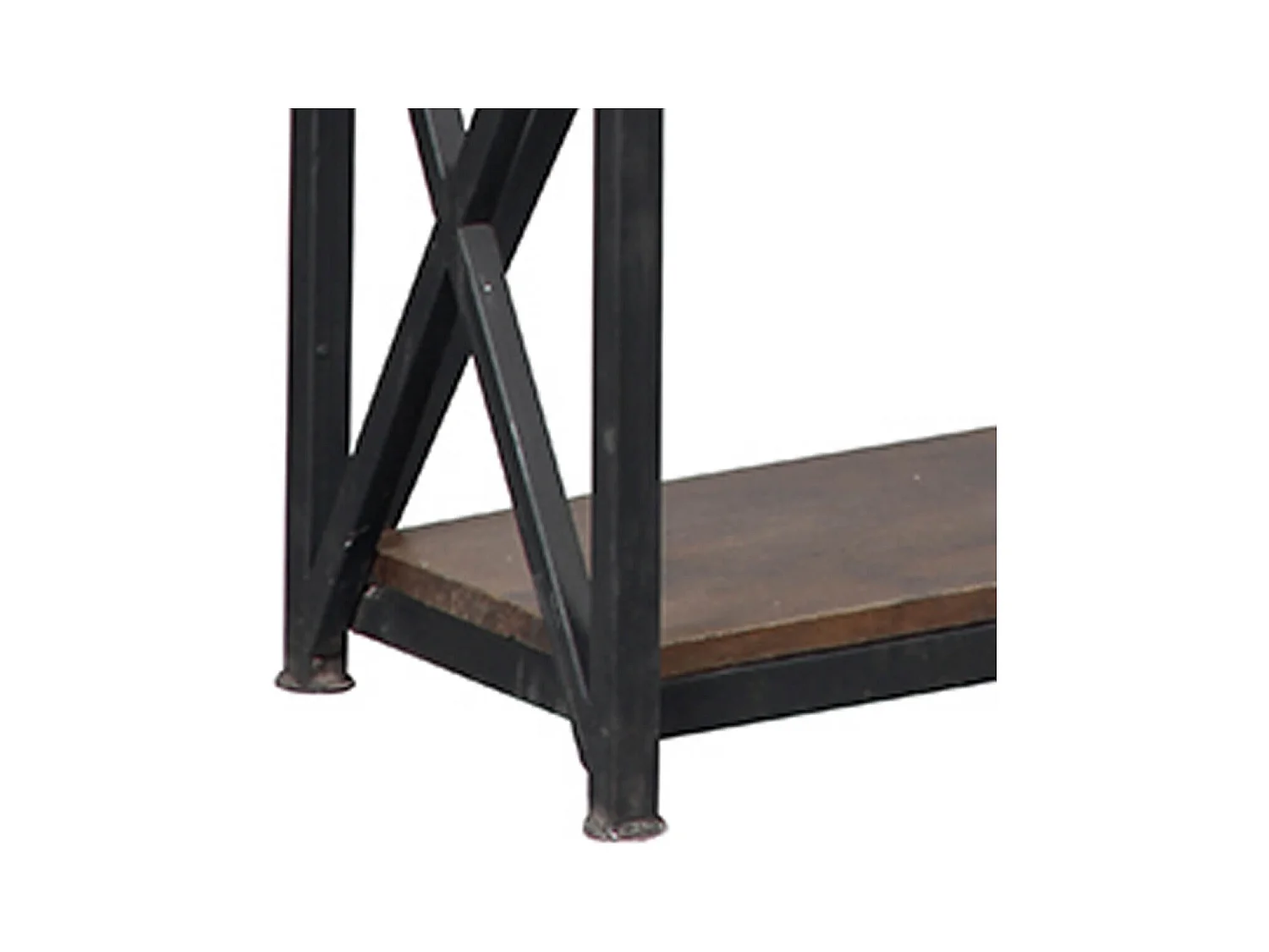 BOSQUE - Etagère 5 Niveaux Plateau en Bois Massif et Structure en Acier