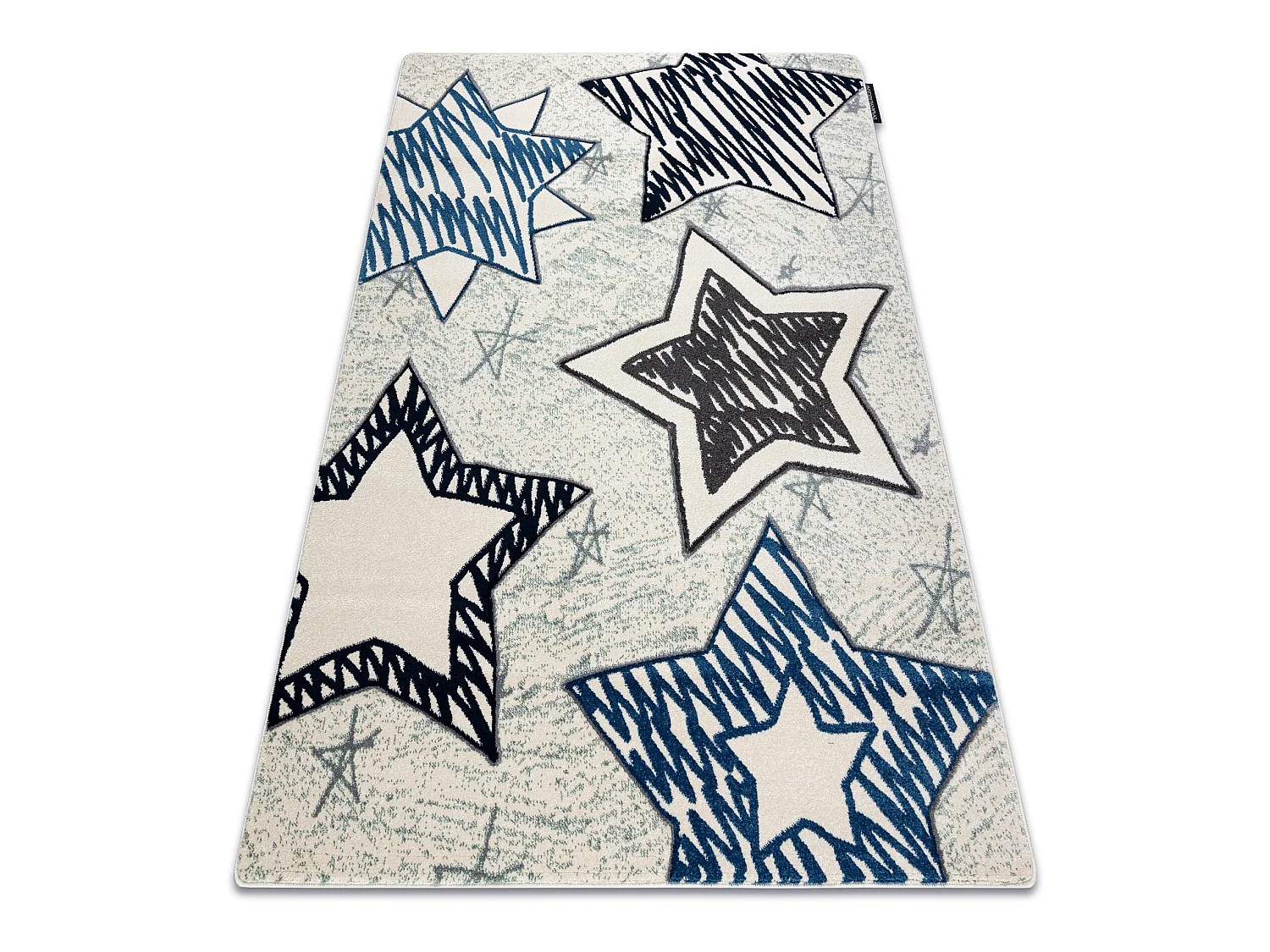 Tapis PETIT STARS étoiles bleu 120x170 cm