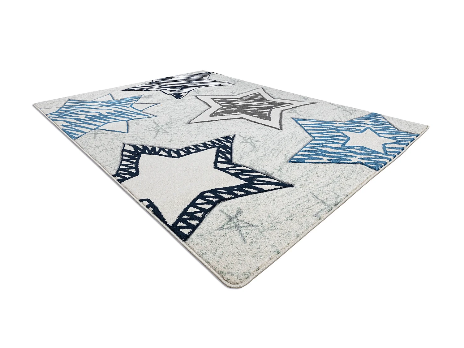 Tapis PETIT STARS étoiles bleu 120x170 cm