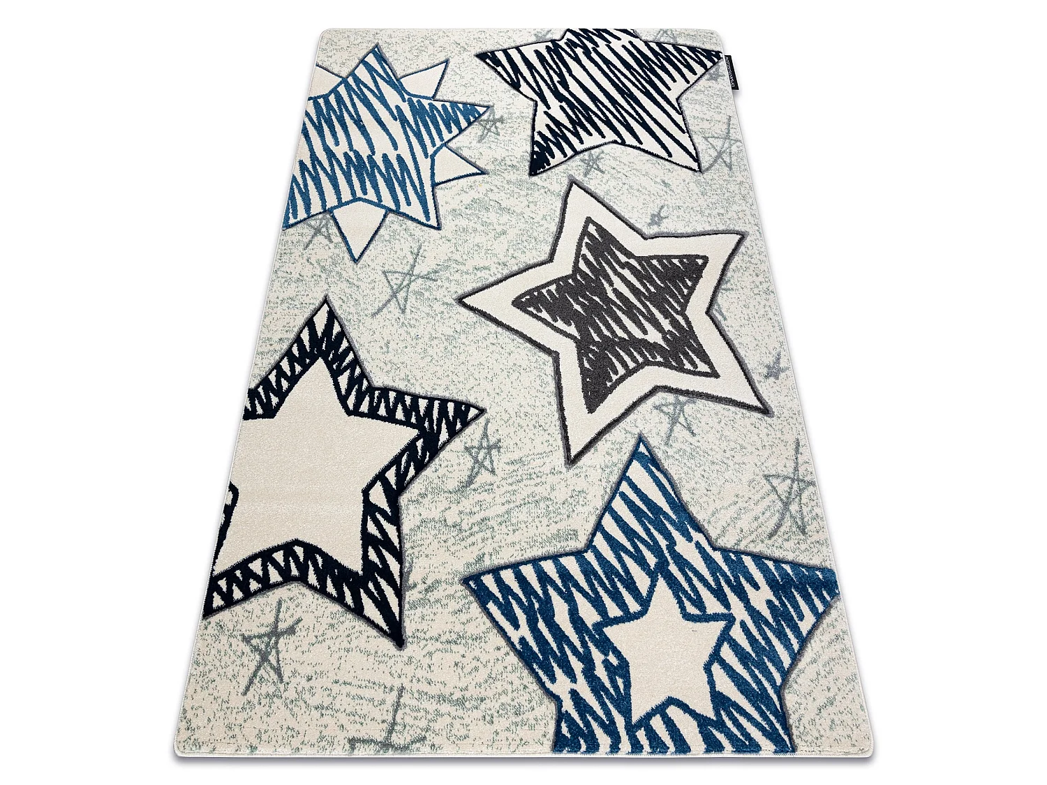 Tapijt PETIT STARS ster , Sterretje blauw 240x330 cm