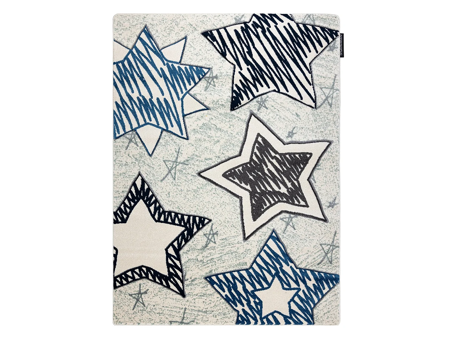 Tapijt PETIT STARS ster , Sterretje blauw 240x330 cm