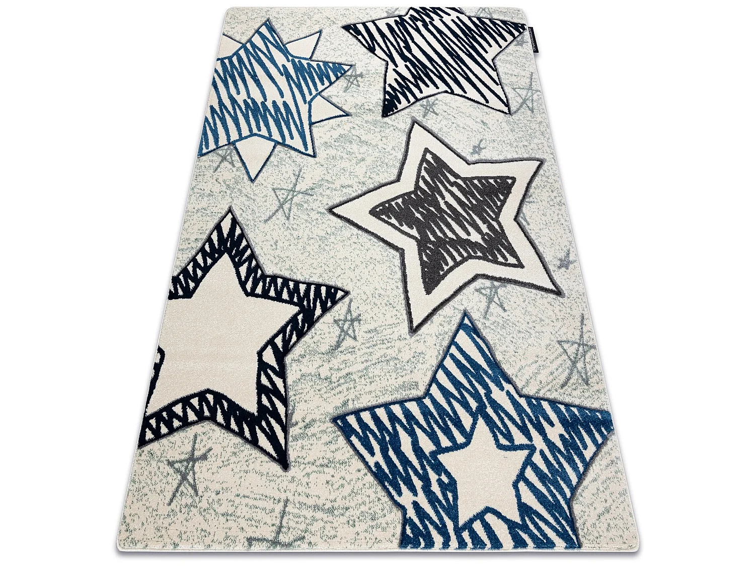 Tapijt PETIT STARS ster , Sterretje blauw 140x190 cm