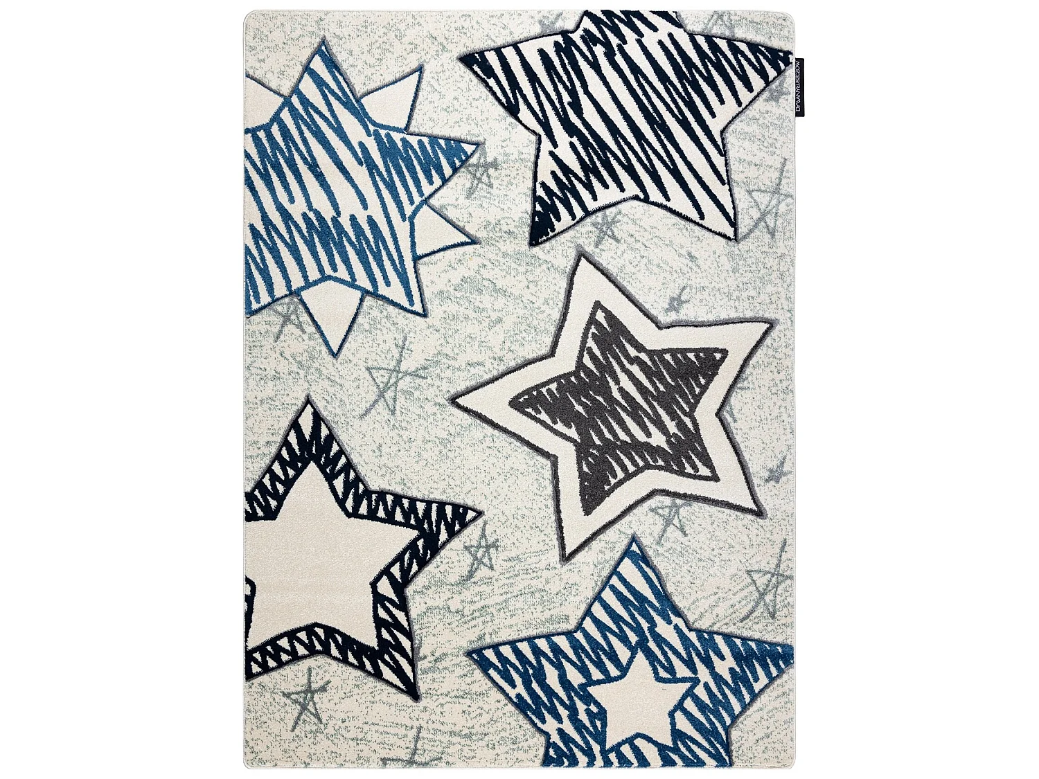 Tapijt PETIT STARS ster , Sterretje blauw 140x190 cm