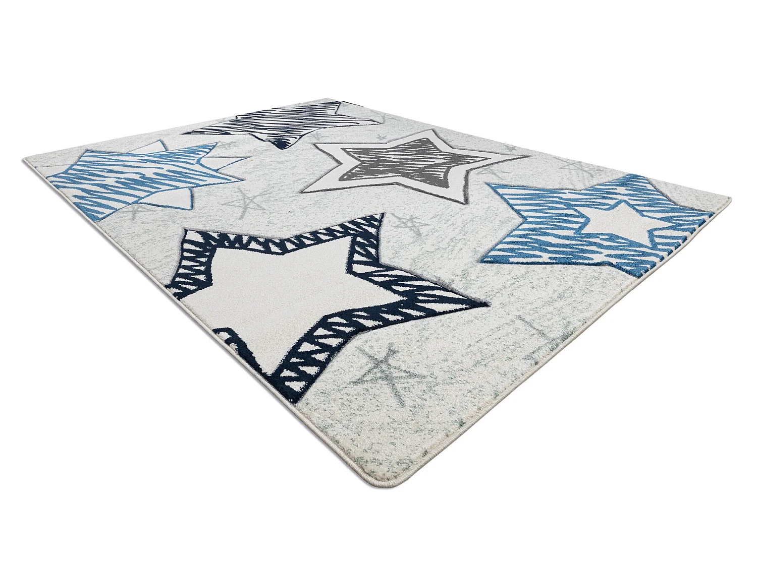 Tapijt PETIT STARS ster , Sterretje blauw 140x190 cm