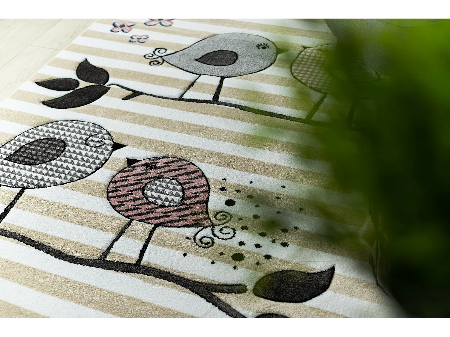 Kinderteppich PETIT VÖGEL sahne 140x190 cm