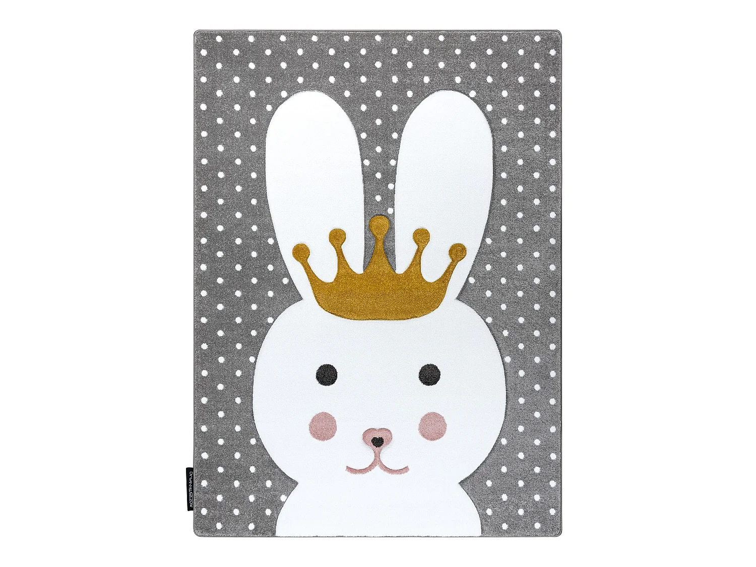 Tapijt PETIT BUNNY KONIJNTJE KONIJN grijskleuring 160x220 cm