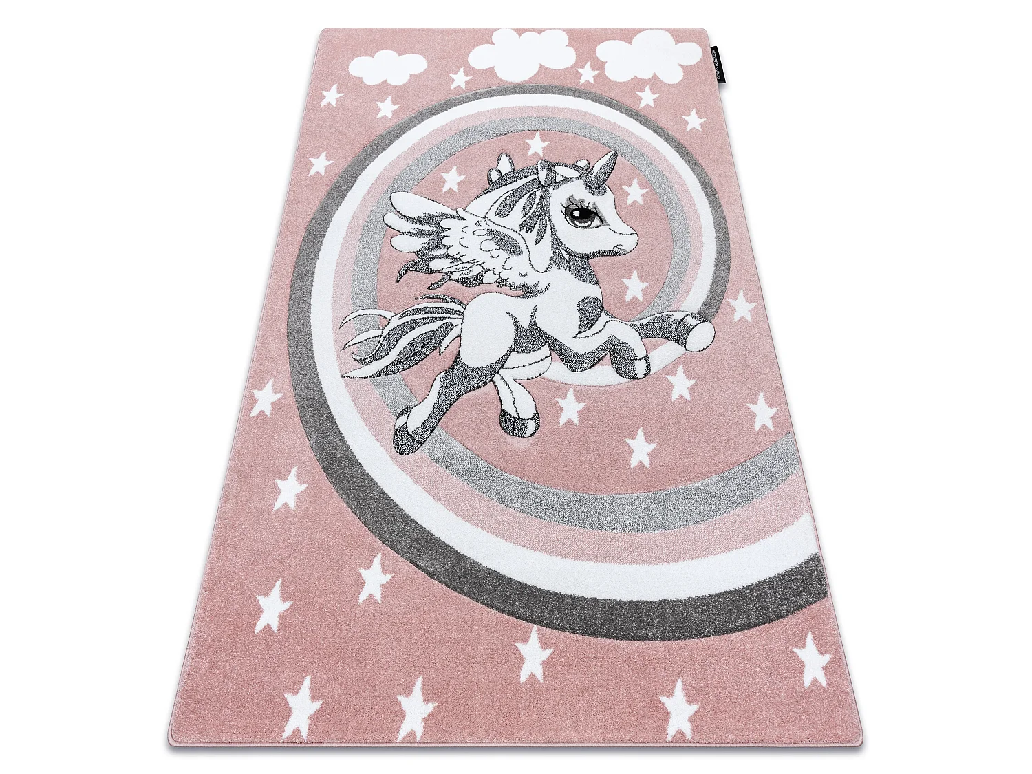 Tapijt PETIT PAARDJES rozekleuring 140x190 cm