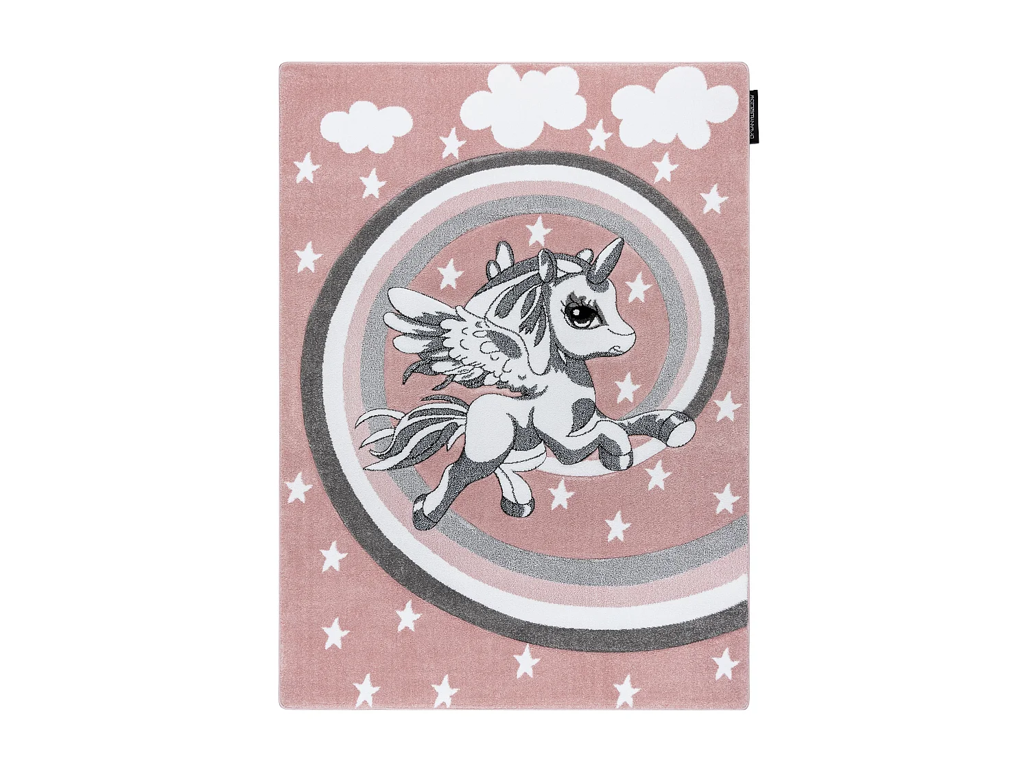 Tapijt PETIT PAARDJES rozekleuring 140x190 cm