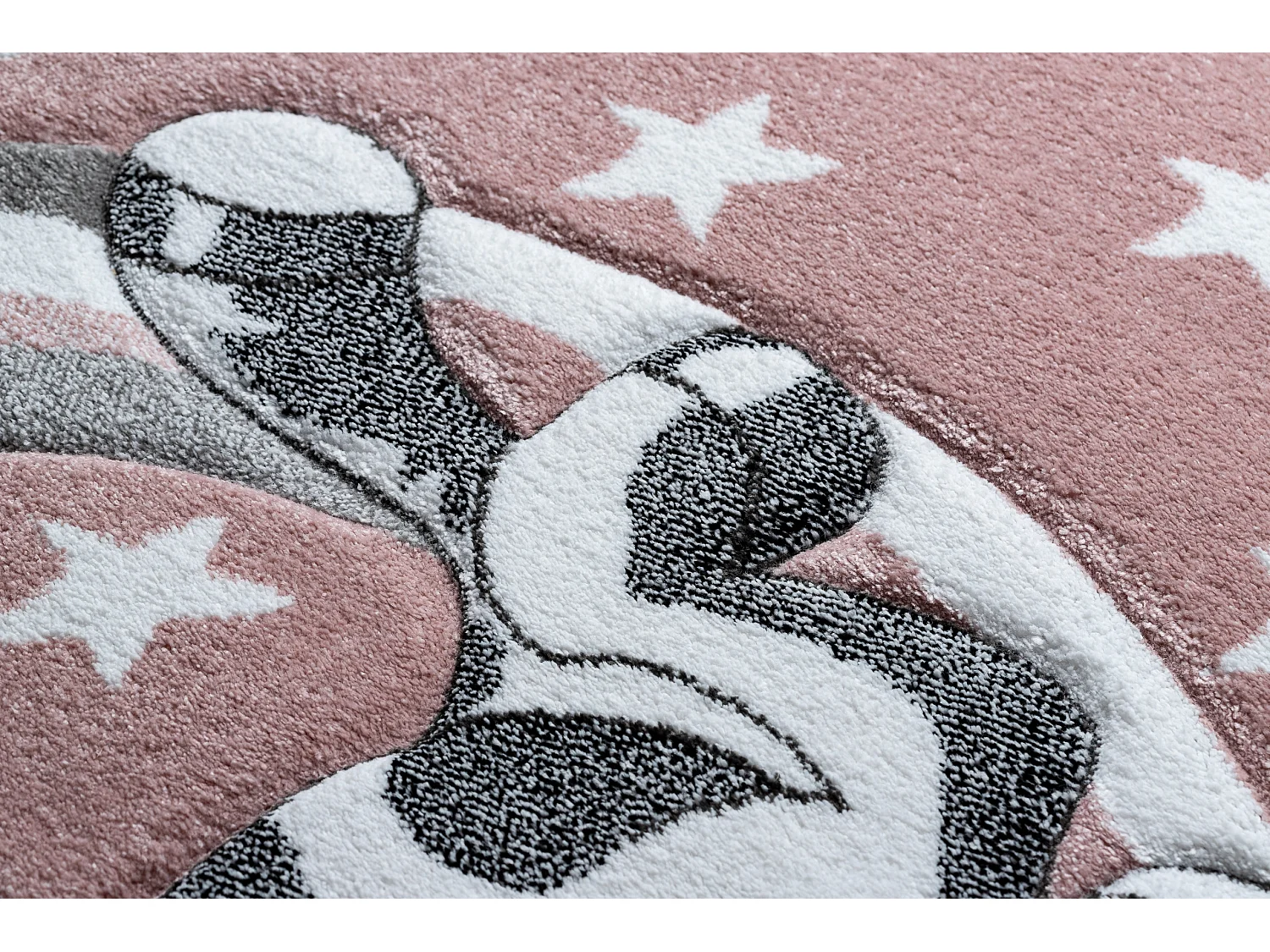 Tapijt PETIT PAARDJES rozekleuring 80x150 cm