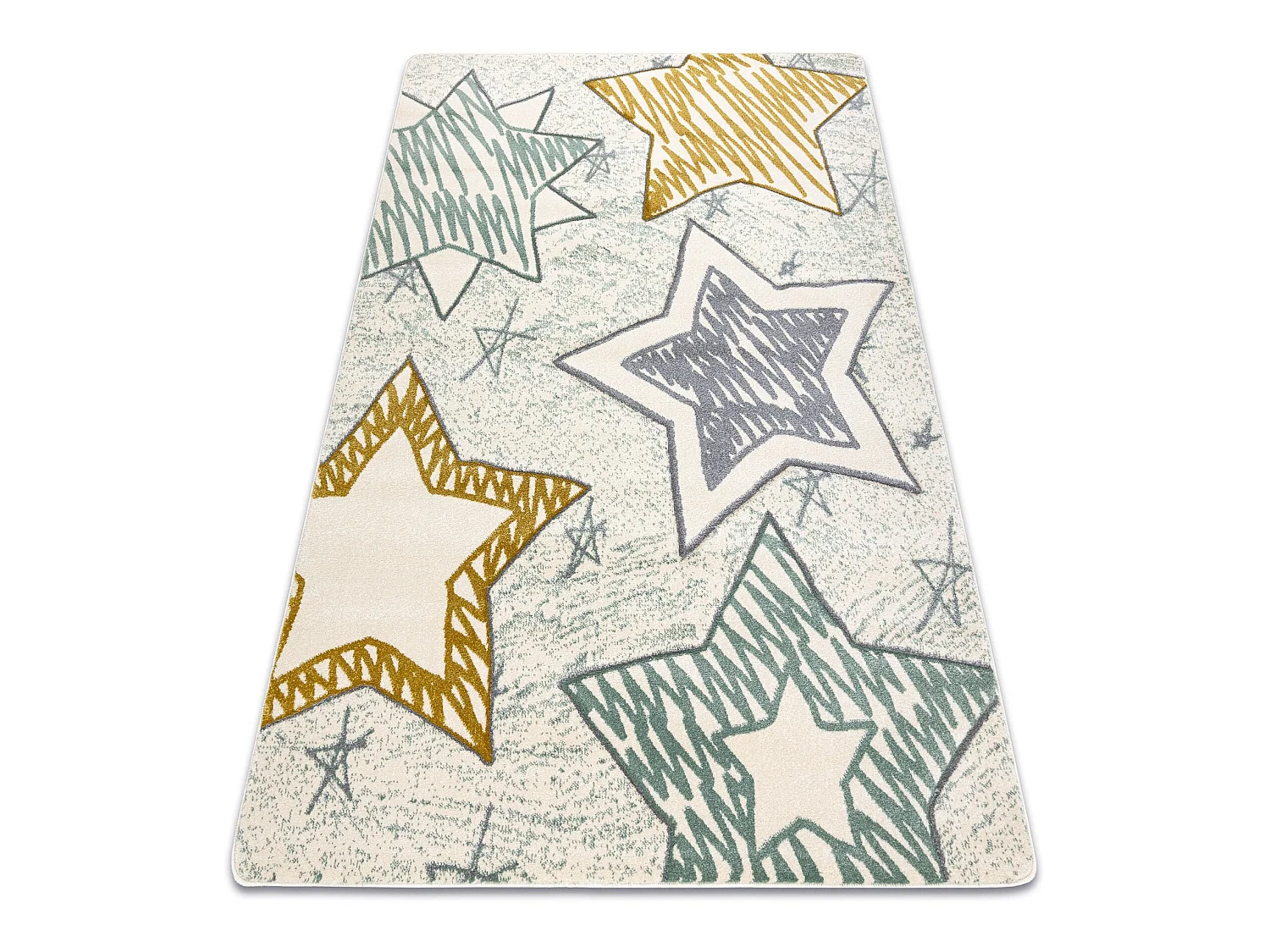 Tapete PETIT STARS estrelas verde 80x150 cm