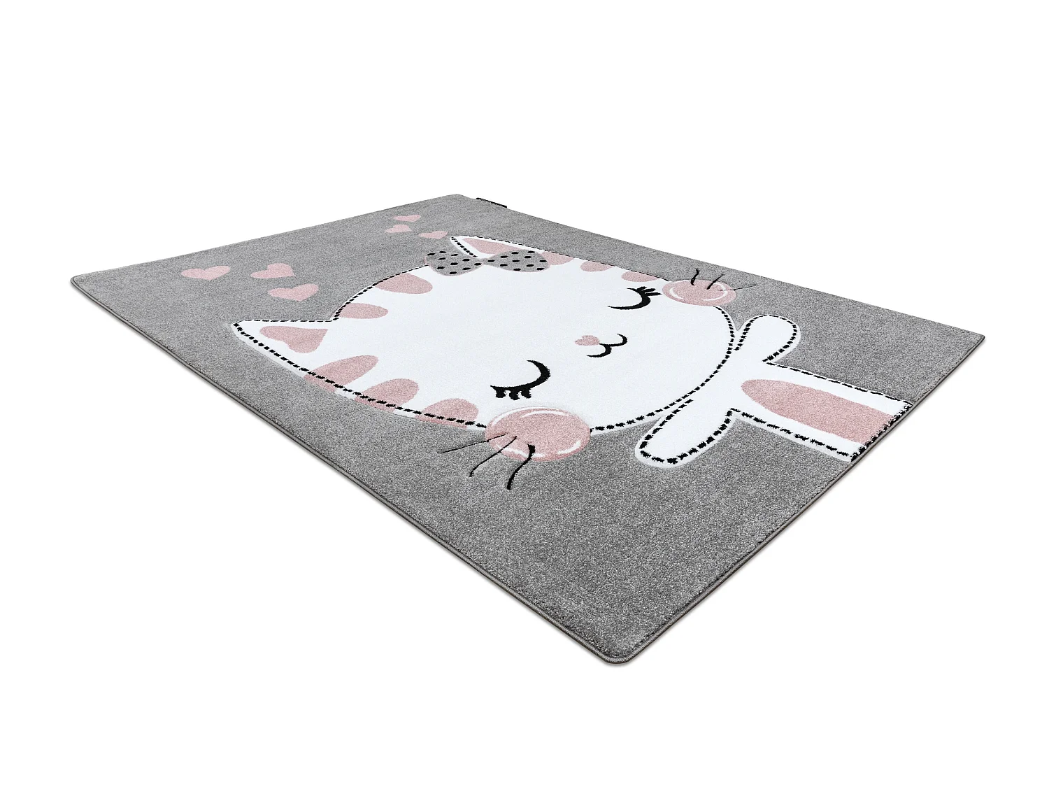 Tapis PETIT KITTY chat, chaton gris 80x150 cm