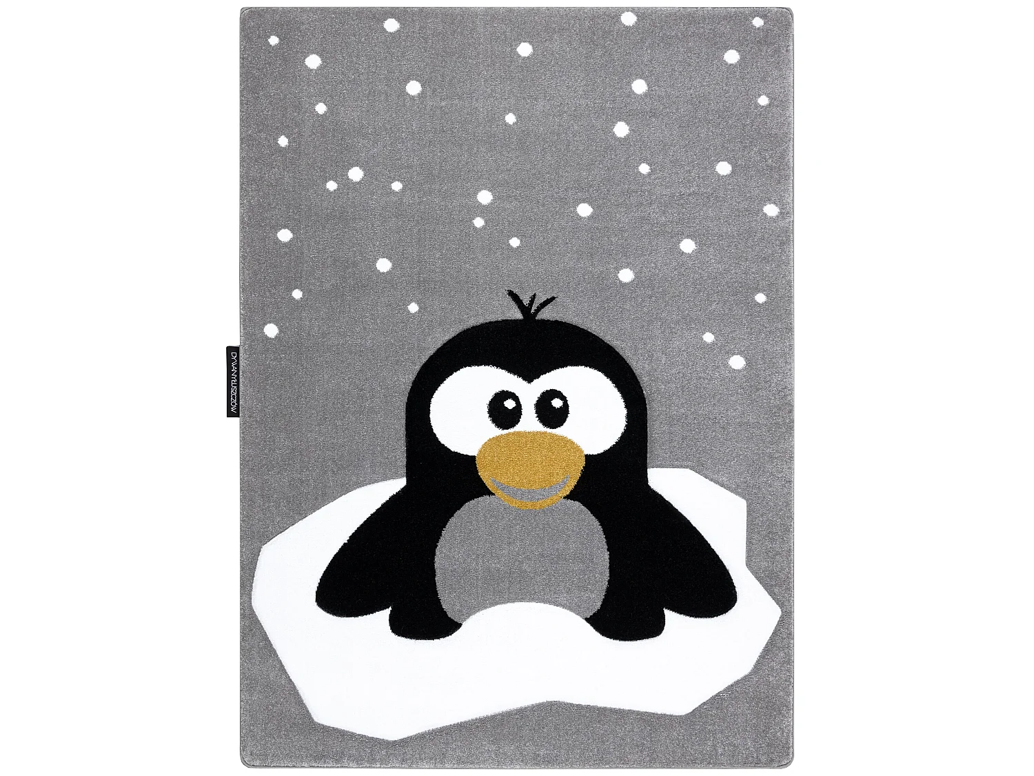 Tapijt PETIT PENGUIN PINGUÏN SNEEUW grijskleuring 180x270 cm