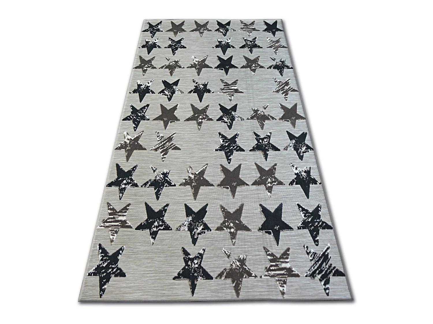 Tapis LISBOA 27219/975 Étoiles Petites étoiles Marron 80x150 cm