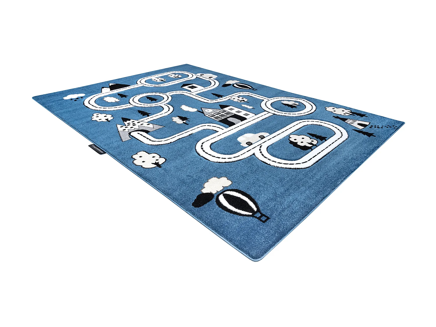Tapis PETIT TOWN VILLE RUE bleu 80x150 cm