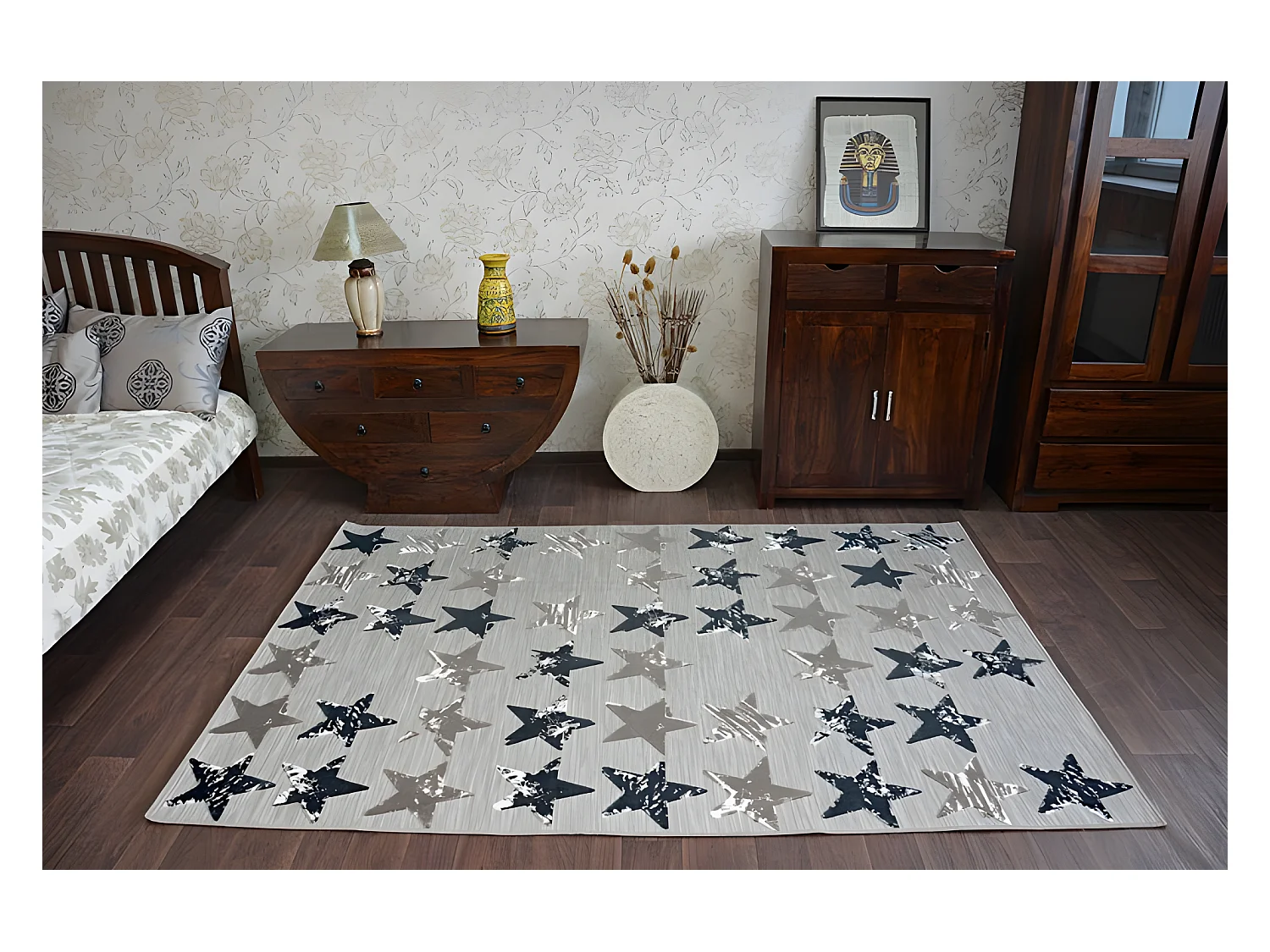 Tapijt LISBOA 27219/975 Sterretje bruin 160x230 cm