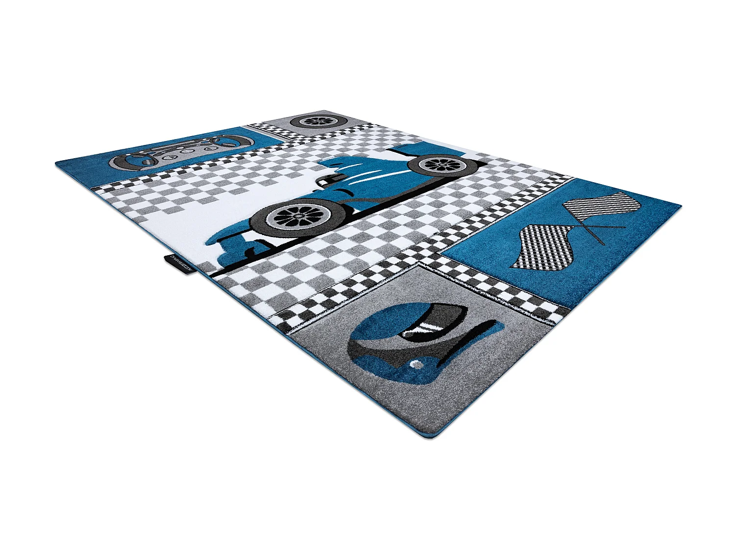 Tapijt PETIT RACE auto FORMULE 1 AUTO blauw 140x190 cm