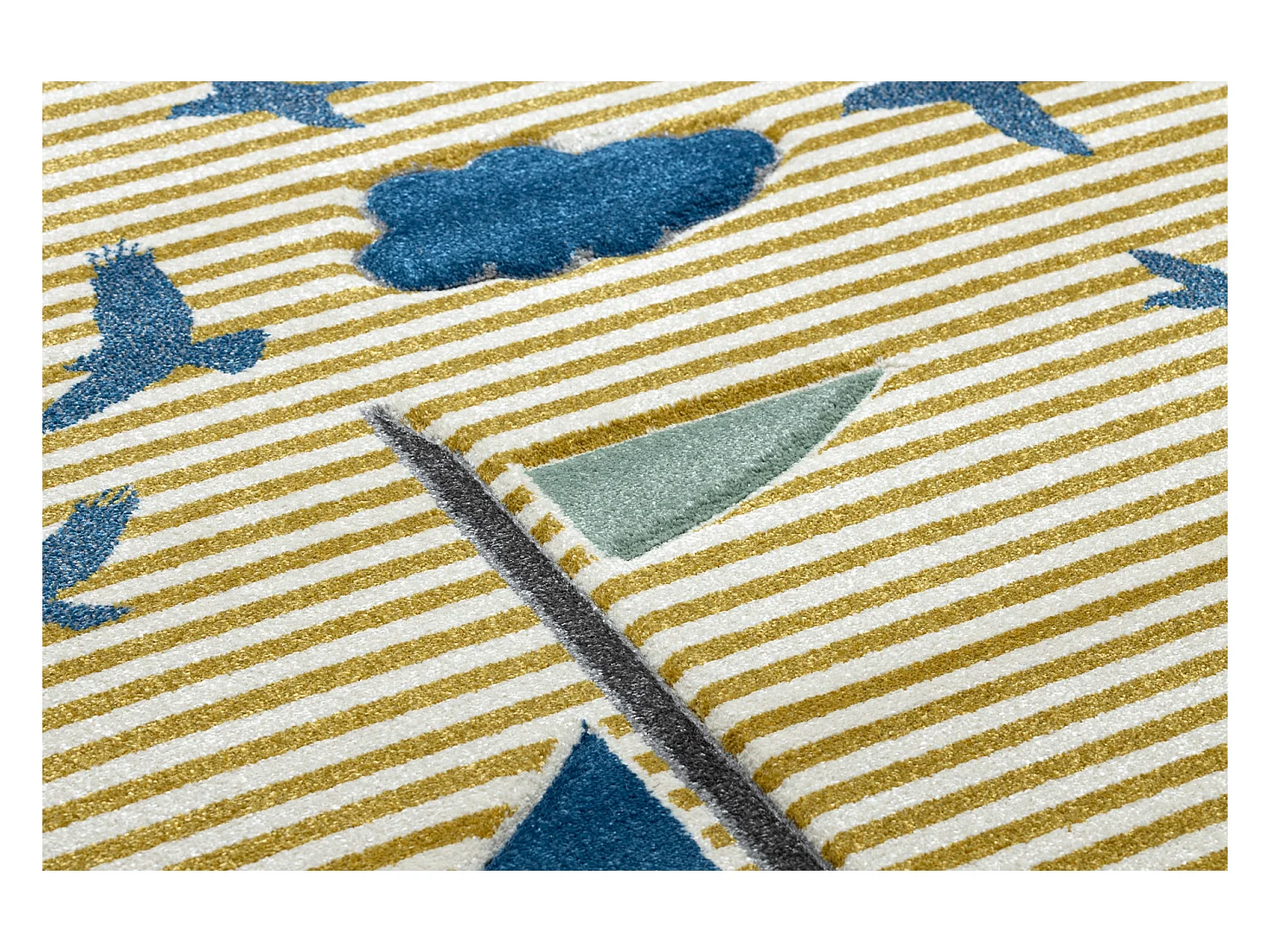 Tapijt PETIT SAIL Boot , ZEILBOOT goud 120x170 cm