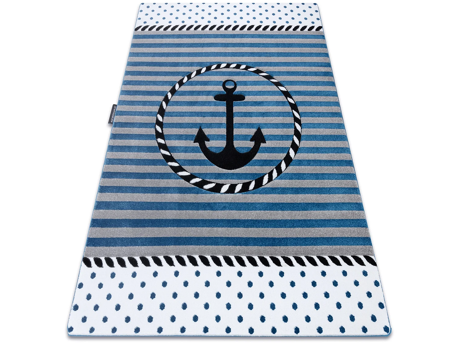 Tapijt PETIT MARINE ANKER ZEE blauw 160x220 cm