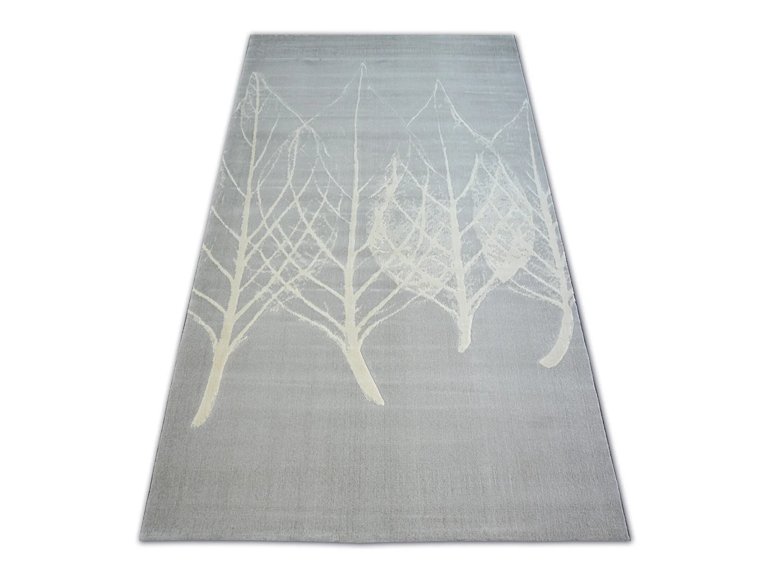 Tapis SCANDI 18281/652 - PETITES FEUILLES gris crème 160x230 cm