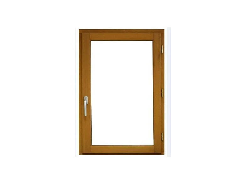 1 Finestra a battente in legno Altezza 75 X Larghezza 80 Guida a destra (dimensioni della tabella) senza maniglia
